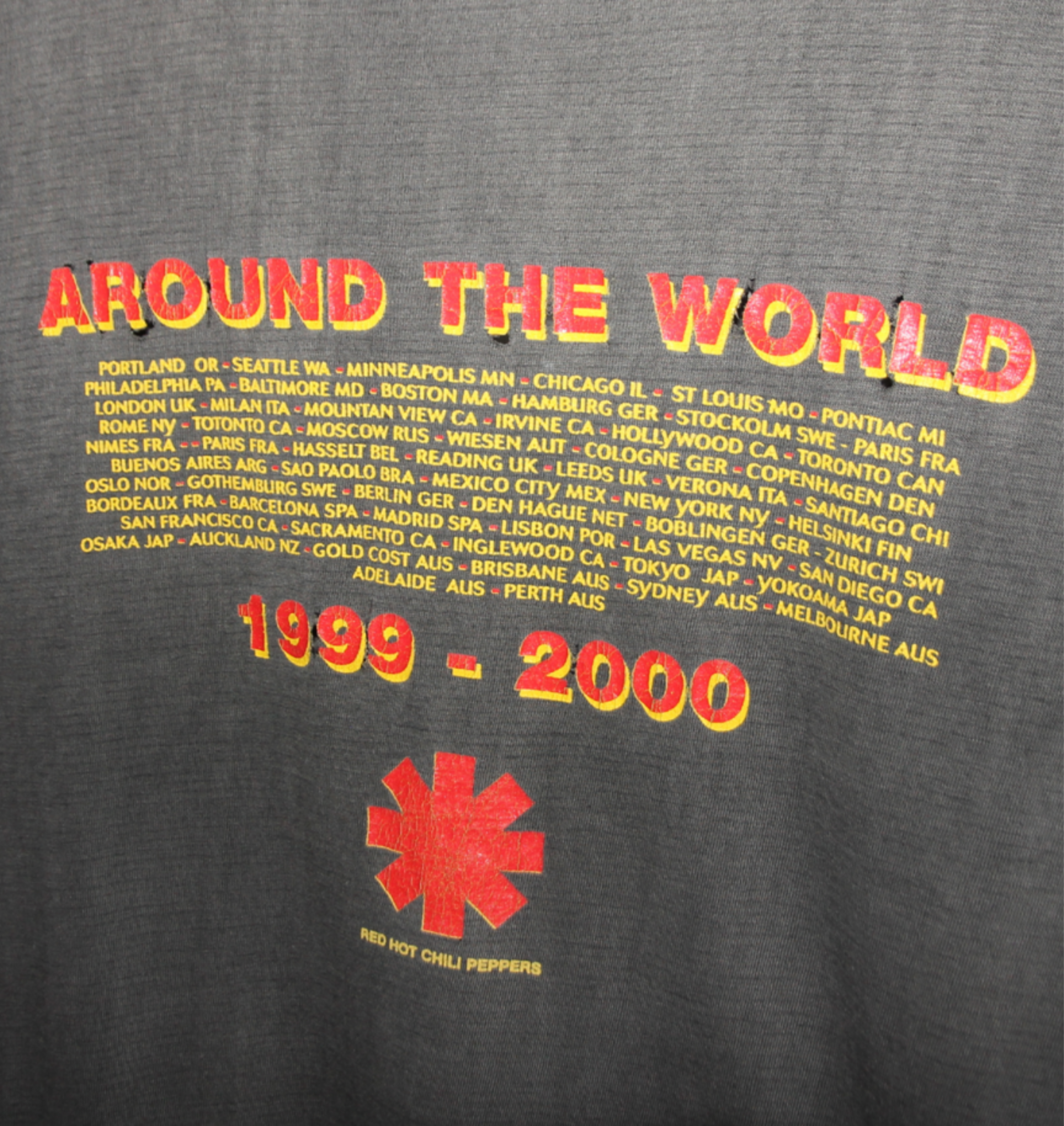 Red Hot Chili Peppers 1999-2000 Californication Tour Shirt
