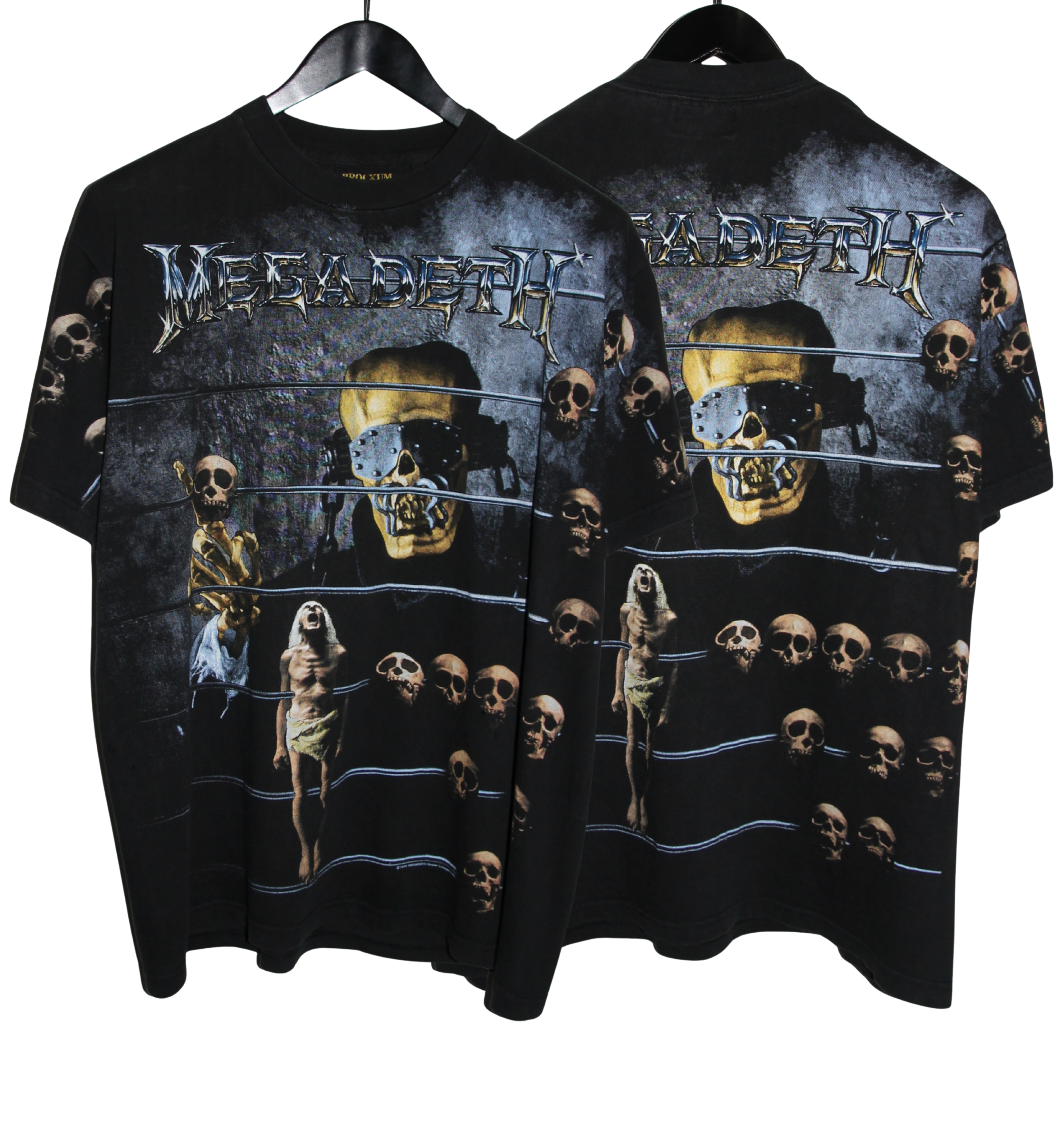 Megadeth 1992 Countdown to Extinction All Over Print Album Shirt