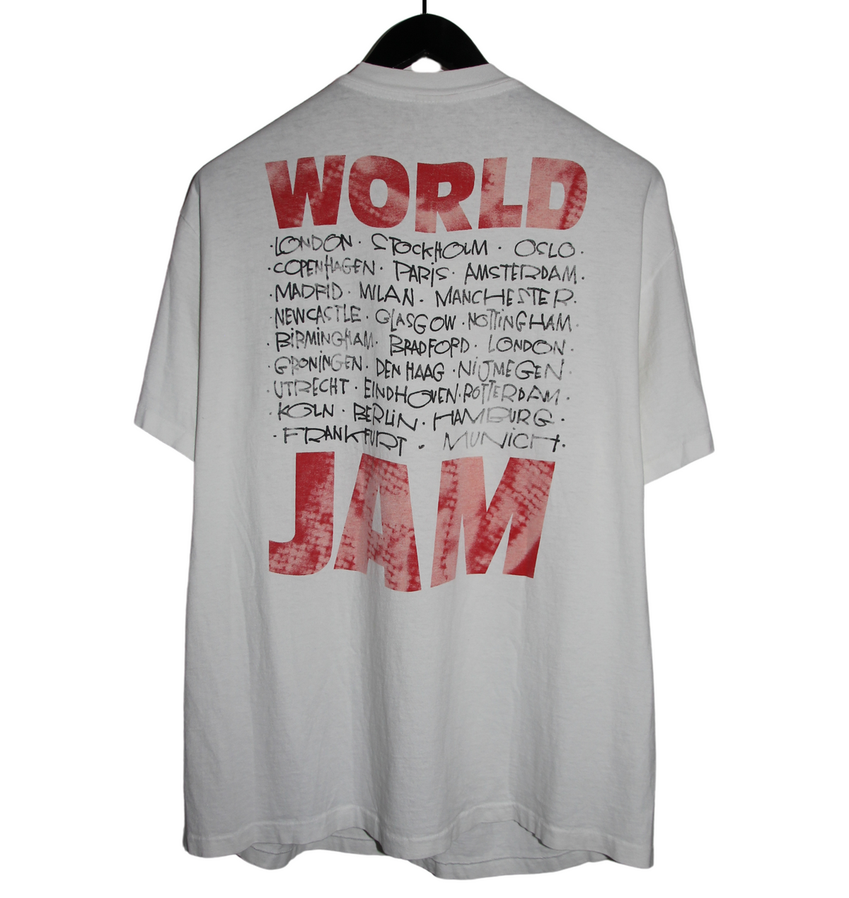 Pearl Jam 1992 World Jam Tour Shirt