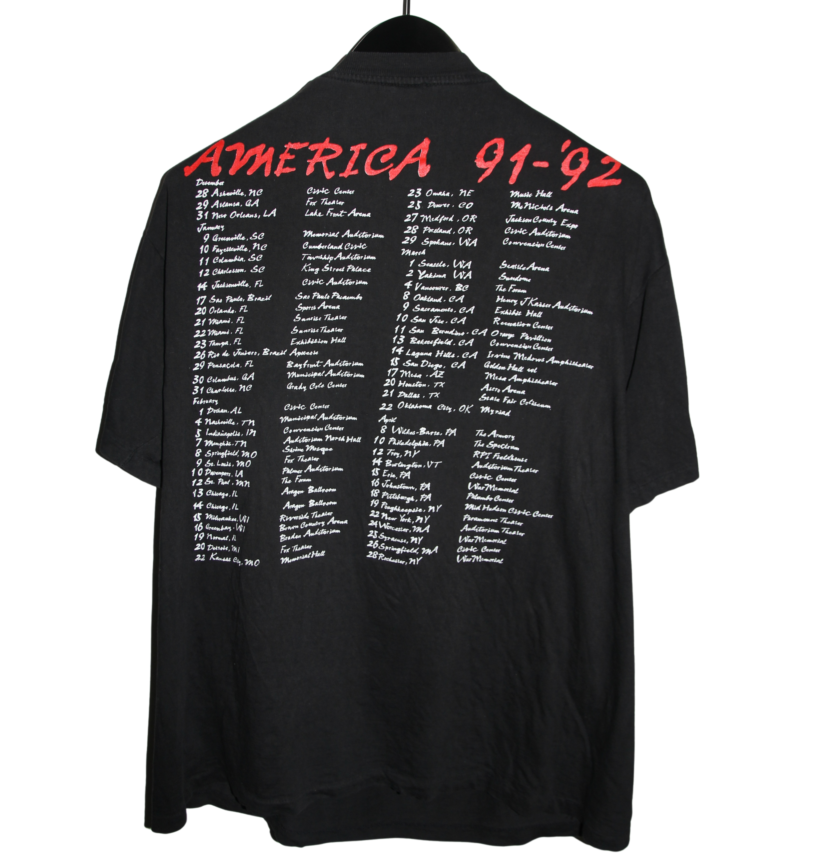 Skid Row 1991/92 Slave To The Grind Tour Shirt