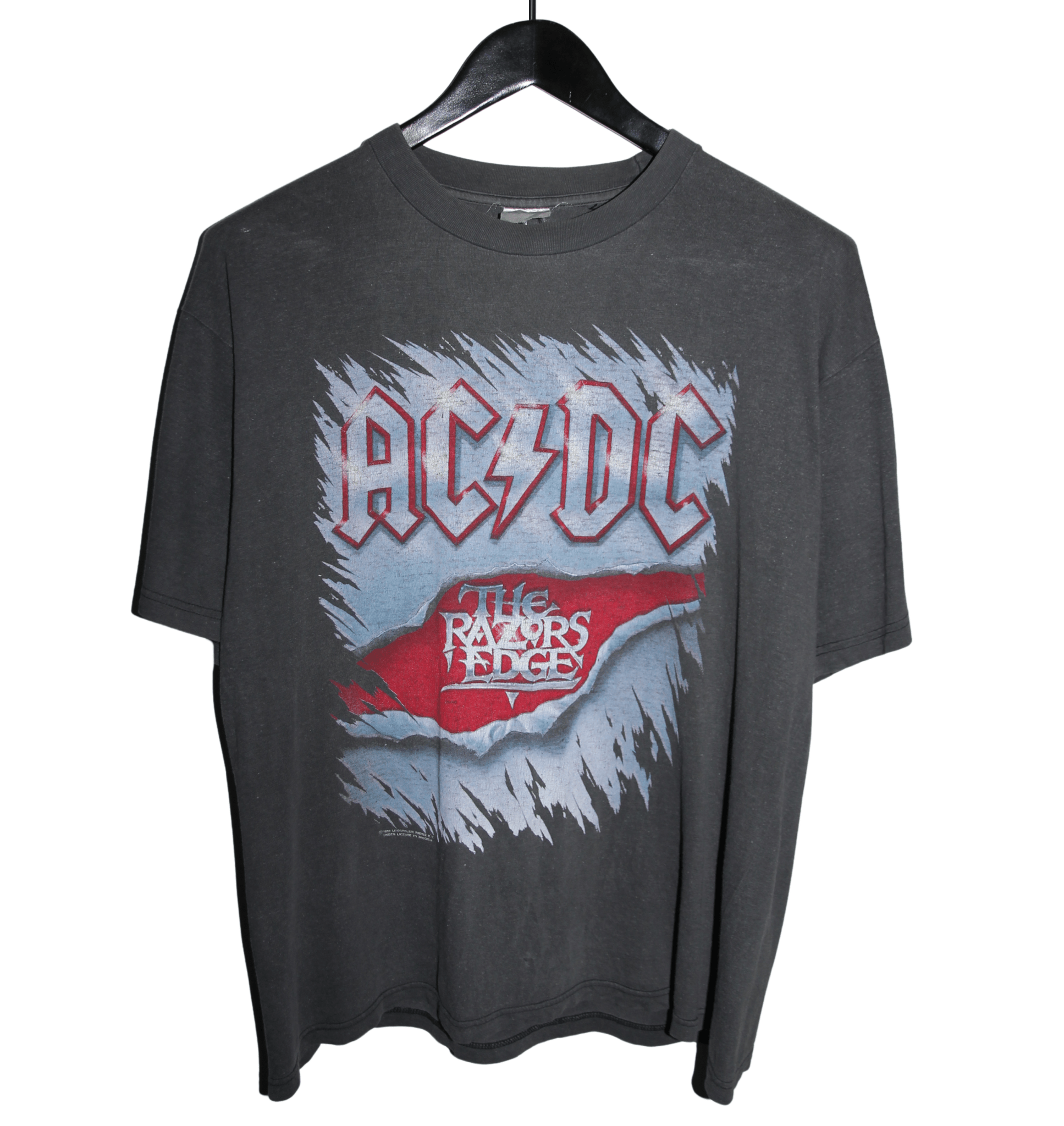 ACDC 1990 The Razors Edge Tour Shirt - Faded AU
