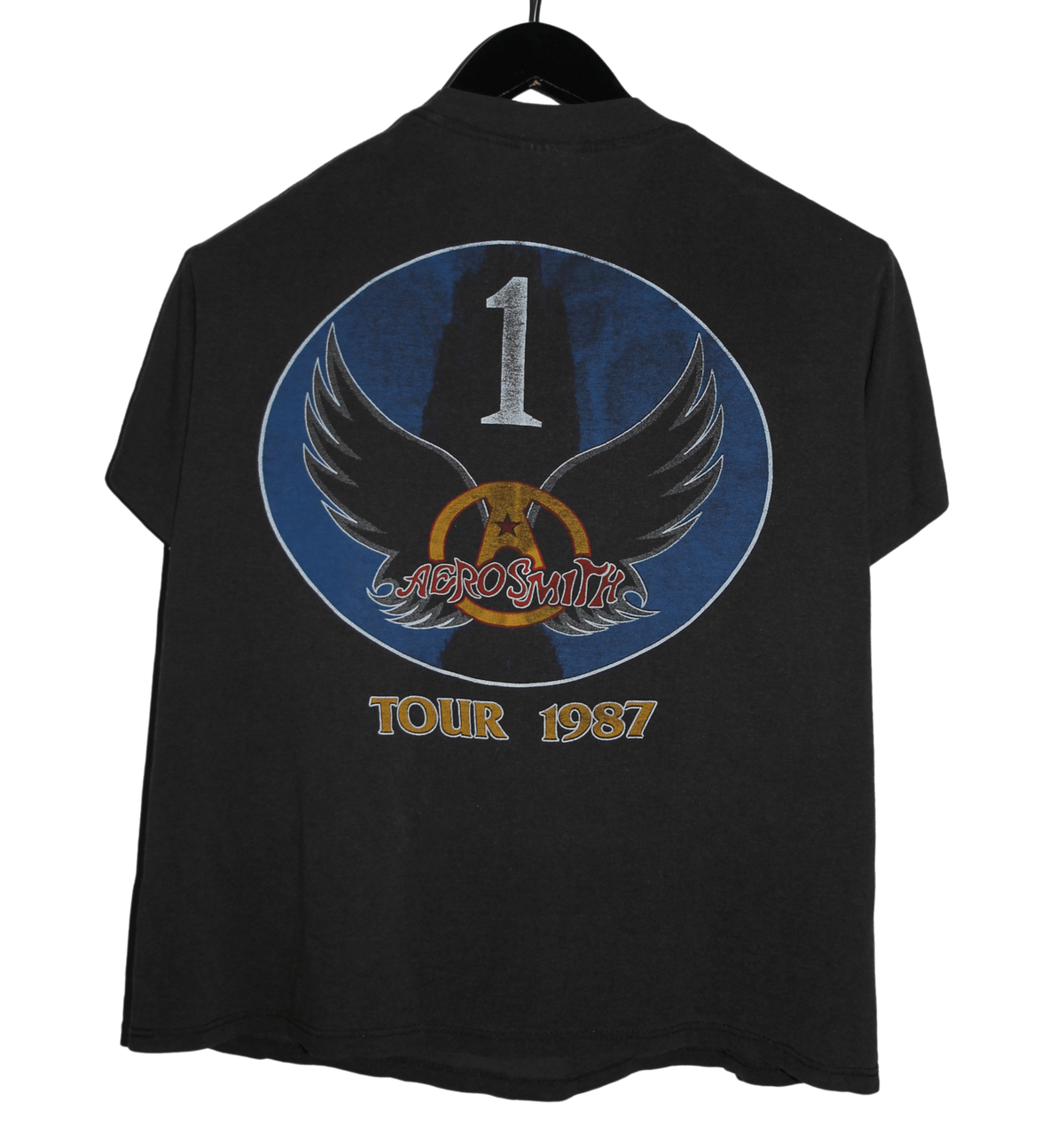 Aerosmith 1987 Aero Force One Tour Shirt - Faded AU