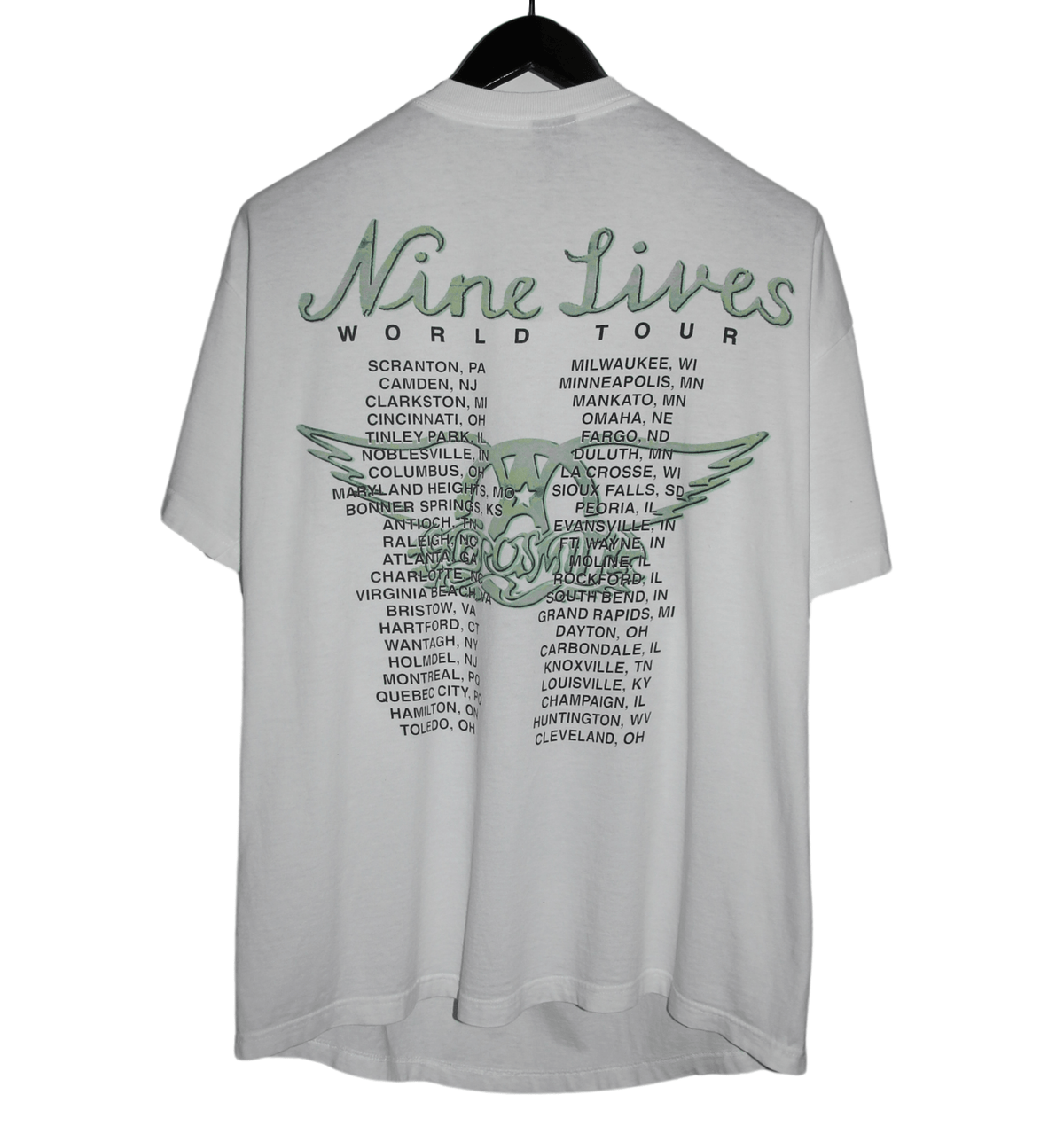 Aerosmith 1997 Nine Lives World Tour Shirt - Faded AU