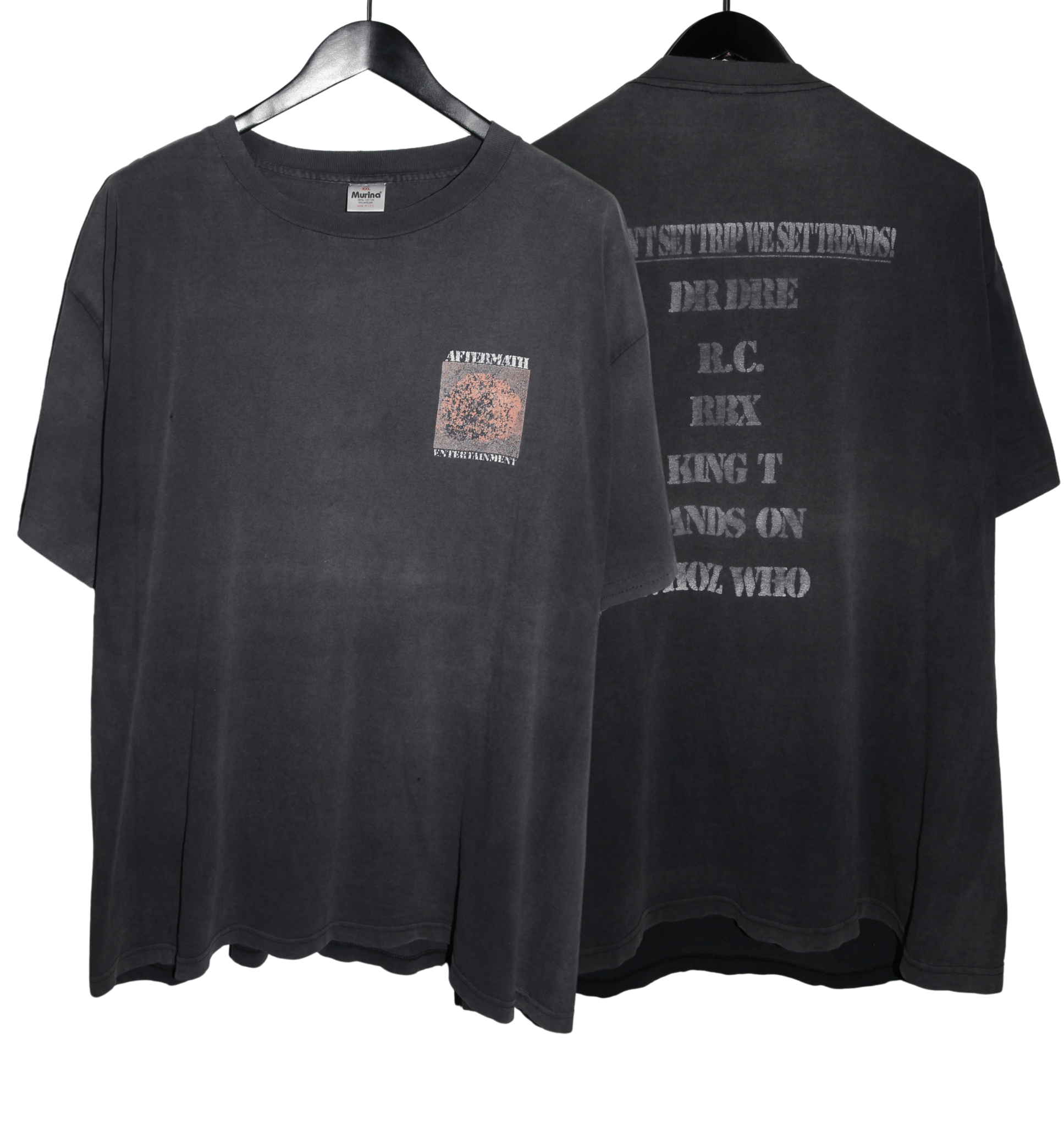 Aftermath Entertainment 90's Record Label Shirt - Faded AU