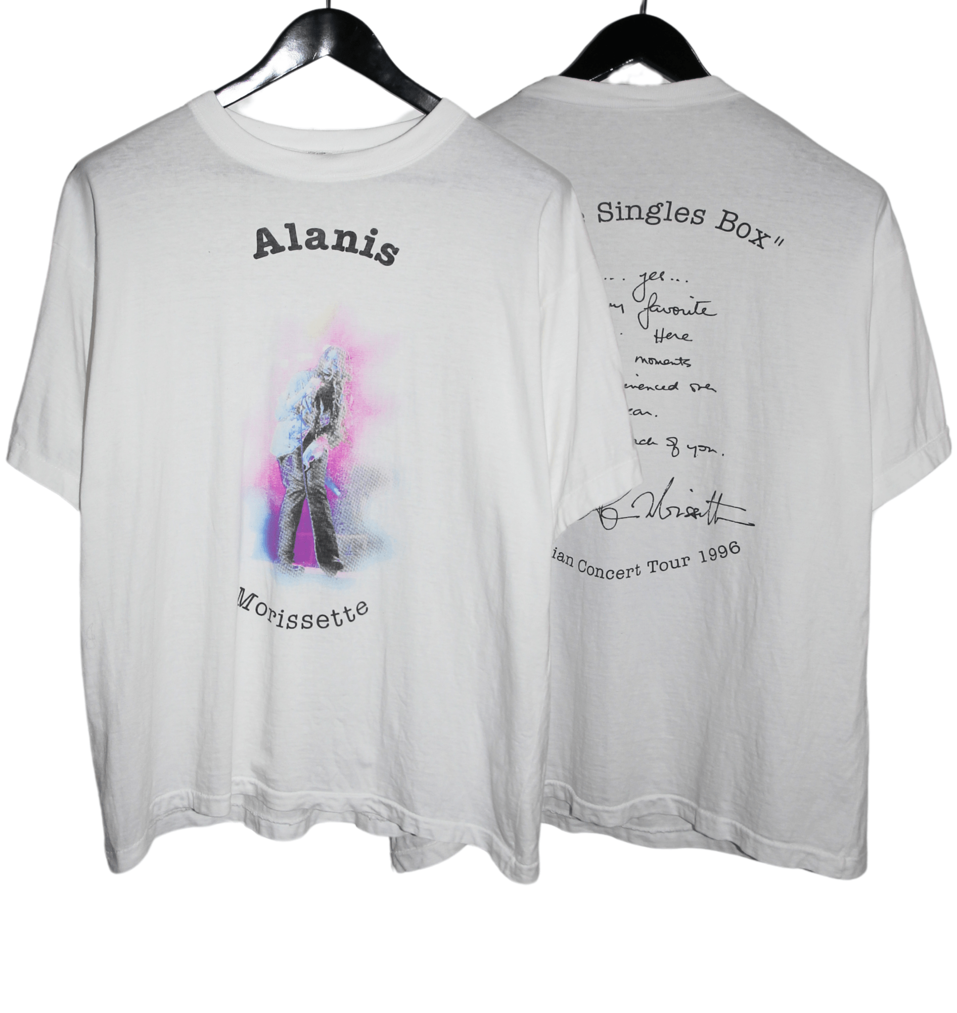 Alanis Morissette 1996 The Singles Box Shirt - Faded AU