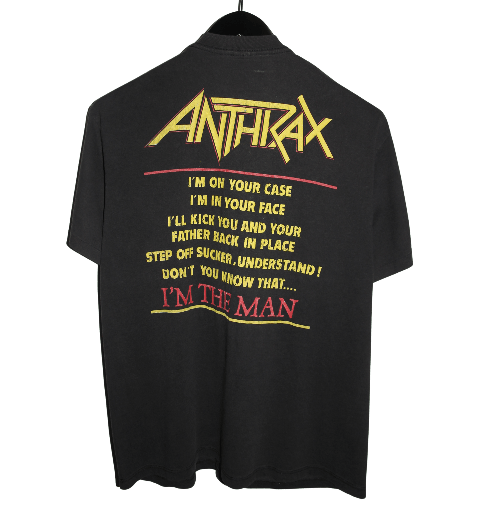 Anthrax 1987 I'm The Man Shirt - Faded AU
