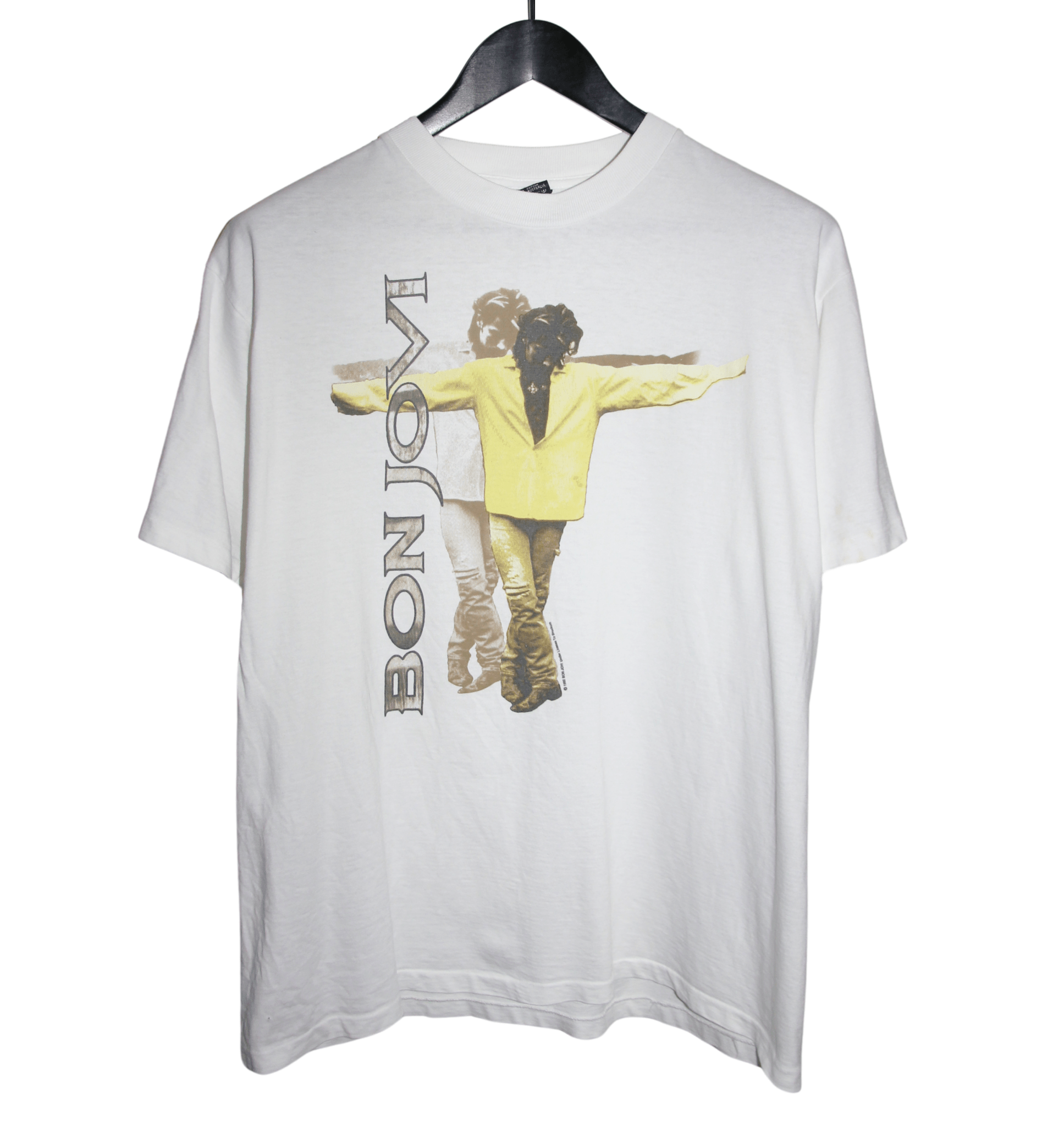 Bon Jovi 1992 Keep The Faith Tour Shirt - Faded AU