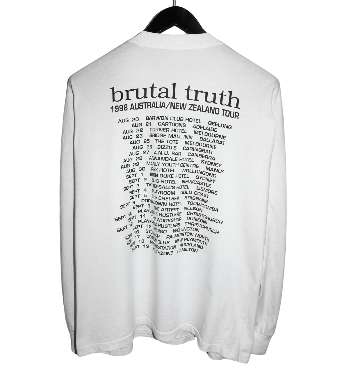 Brutal Truth 1998 AU & NZ Tour Long Sleeve - Faded AU