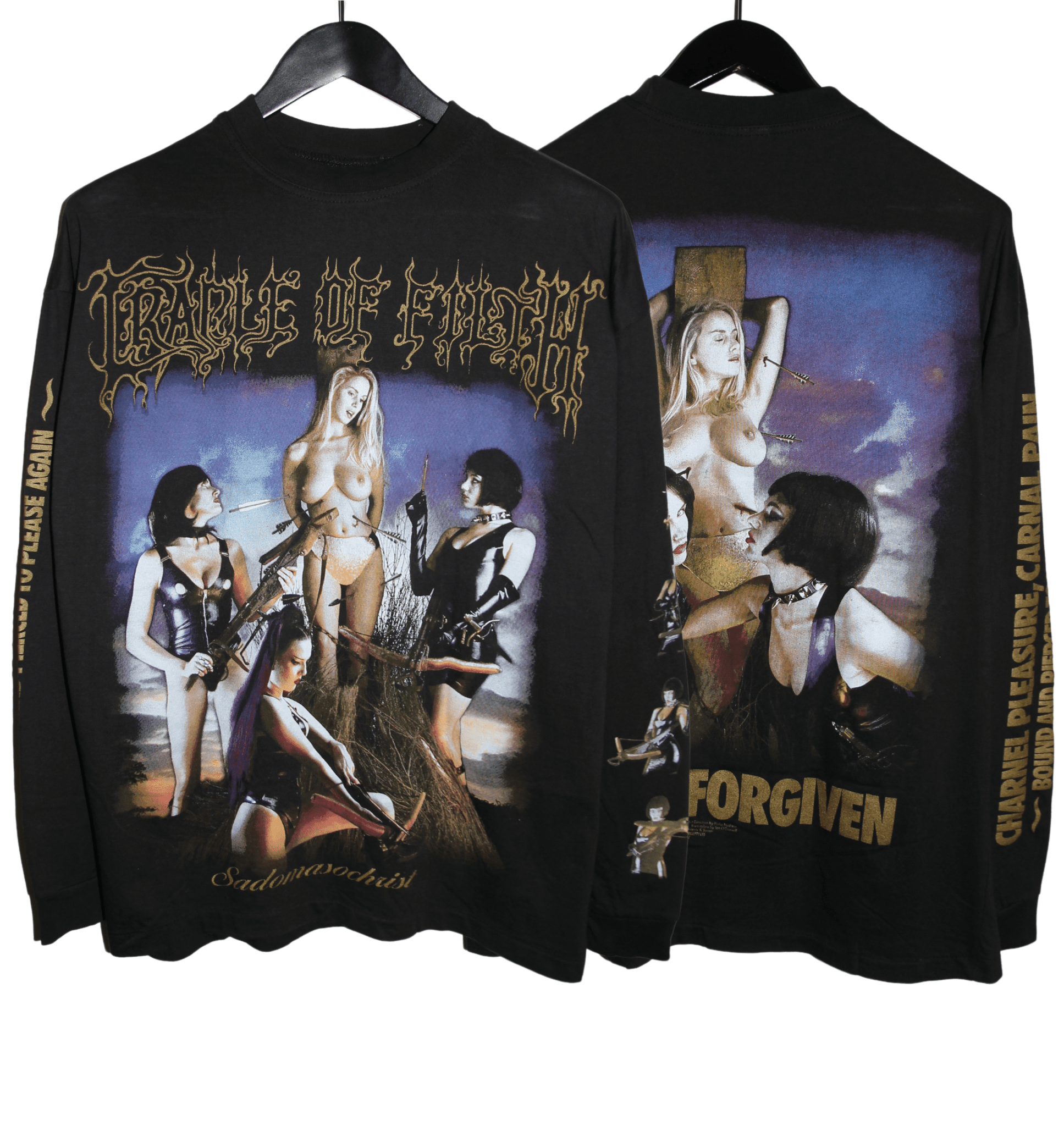 Cradle of Filth 1998 Sadomasochrist Long Sleeve - Faded AU