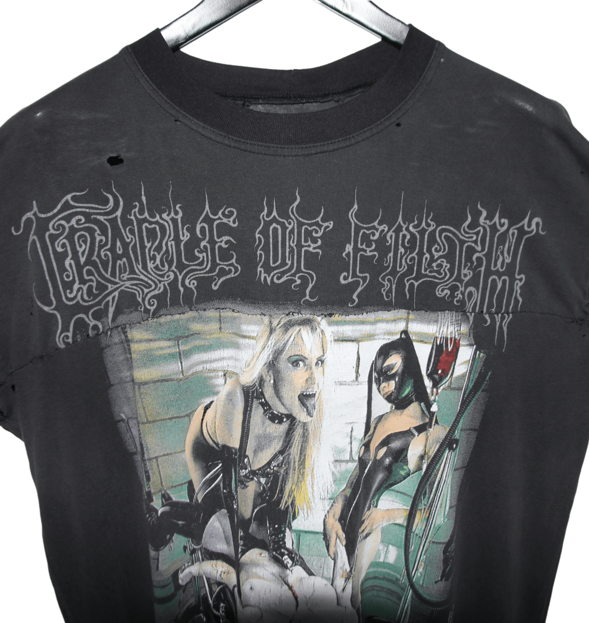Cradle of Filth 1998 The Experimental Sex Files Shirt - Faded AU