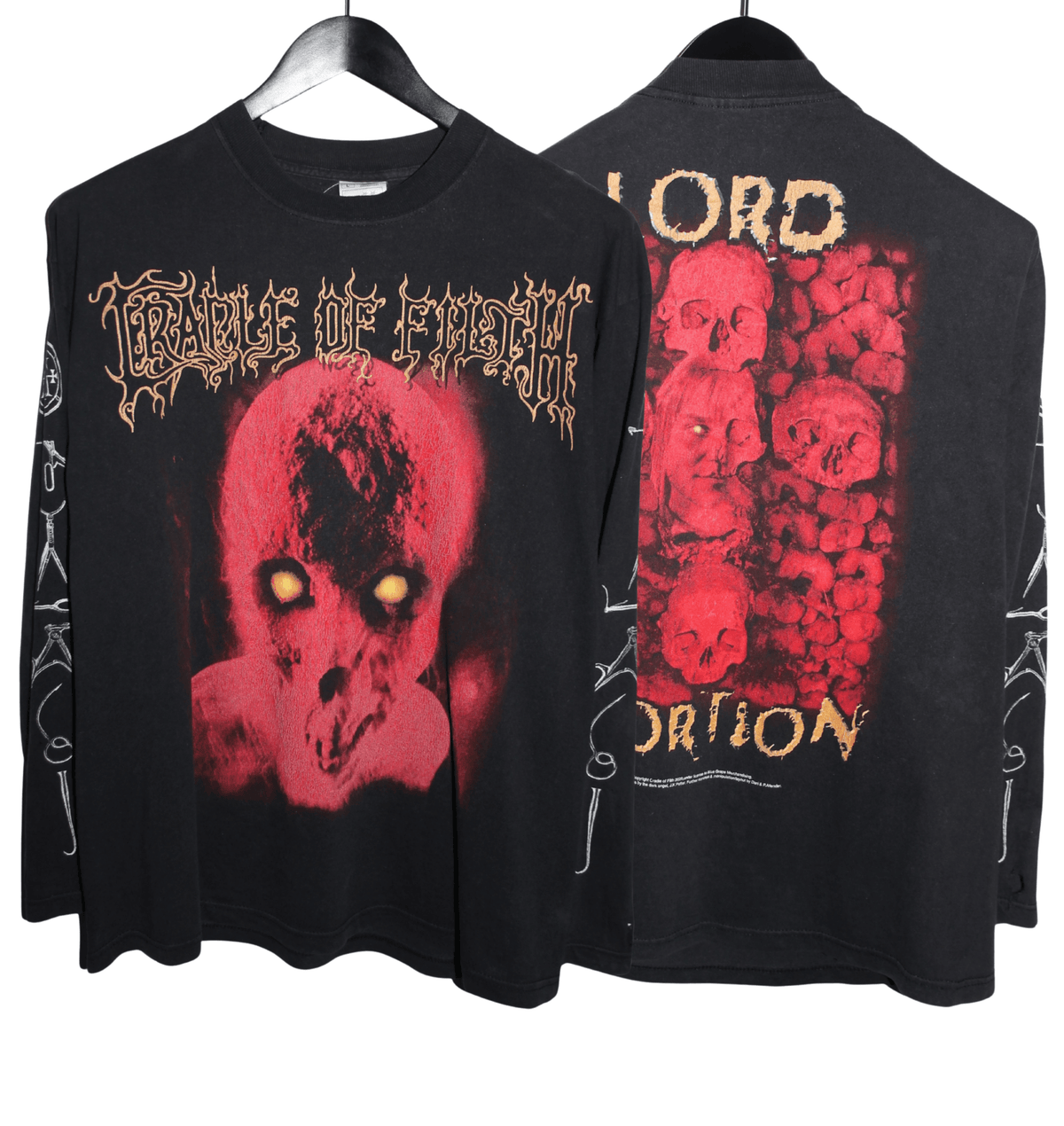 Cradle of Filth 2000 Lord Abortion Long Sleeve - Faded AU