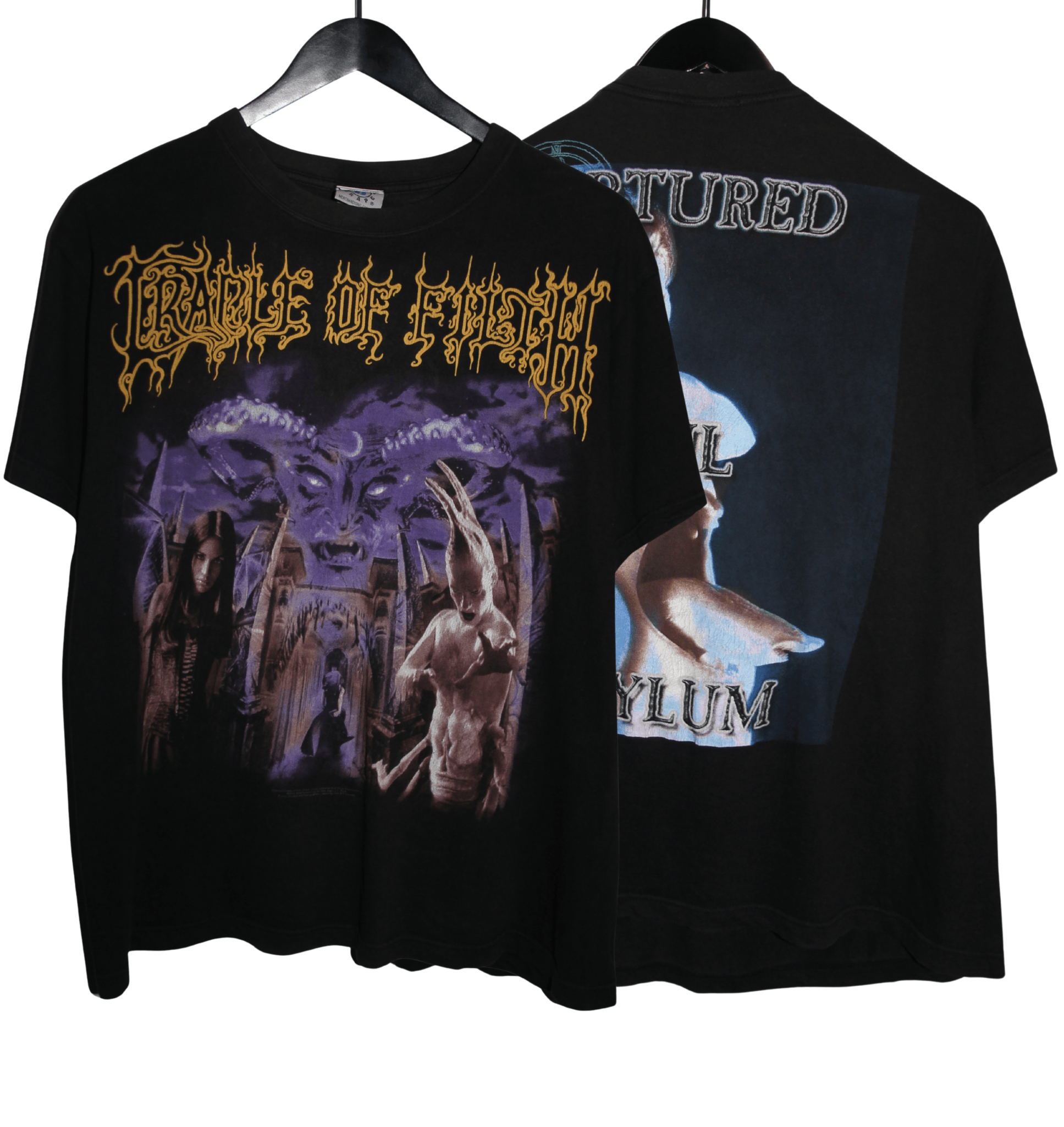 Cradle of Filth 2000 Tortured Soul Asylum Shirt - Faded AU