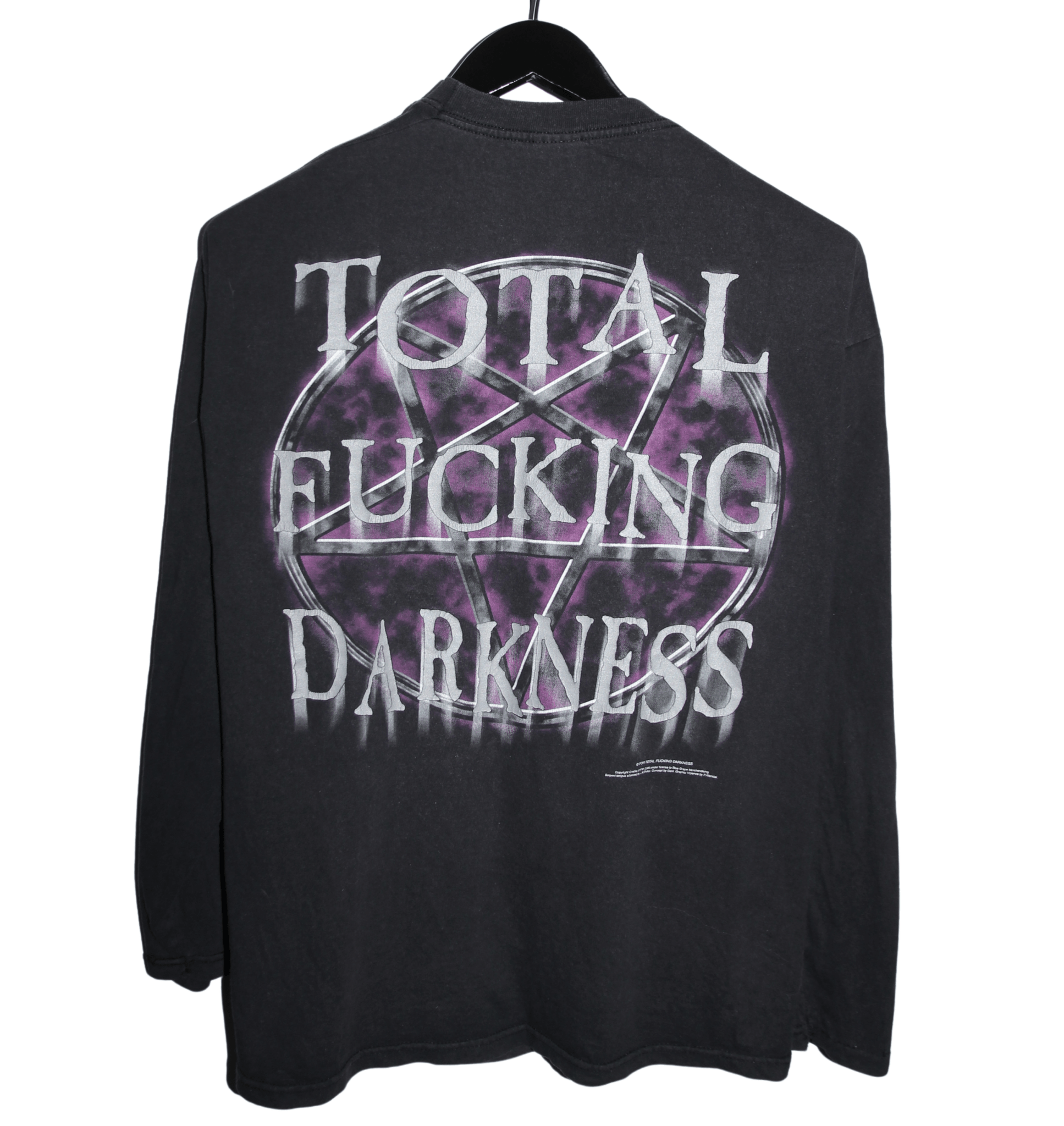 Cradle of Filth 2000 Total Fucking Darkness Long Sleeve - Faded AU
