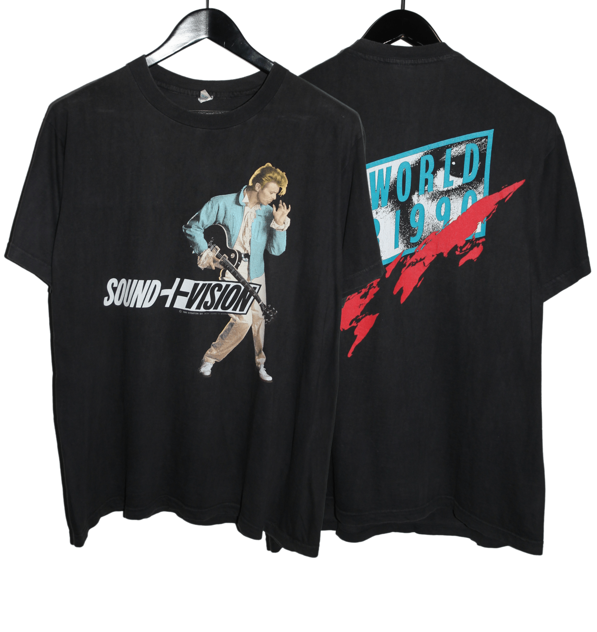 David Bowie 1990 Sound + Vision Tour Shirt - Faded AU