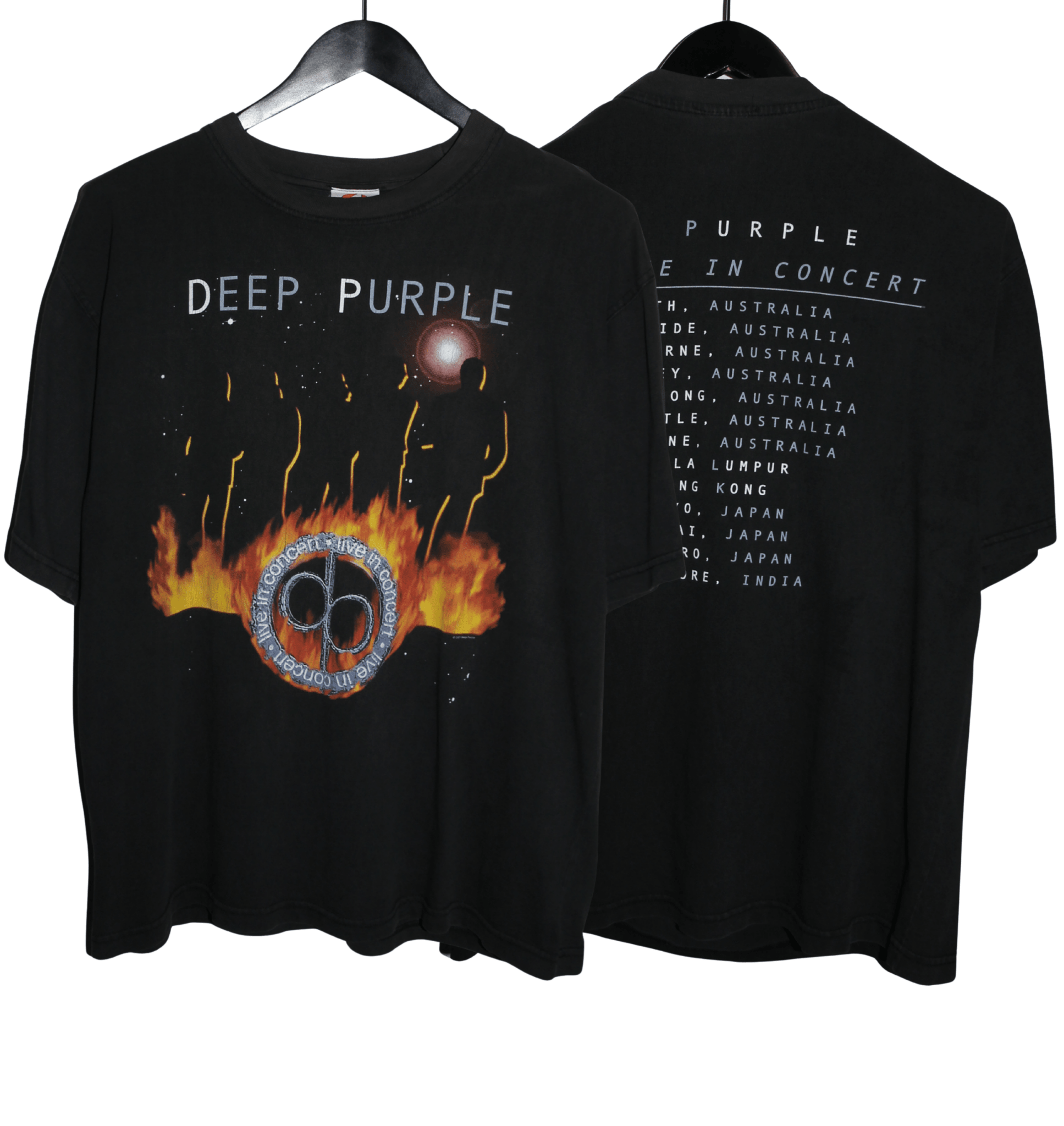 Deep Purple 2001 Live in Concert Shirt - Faded AU