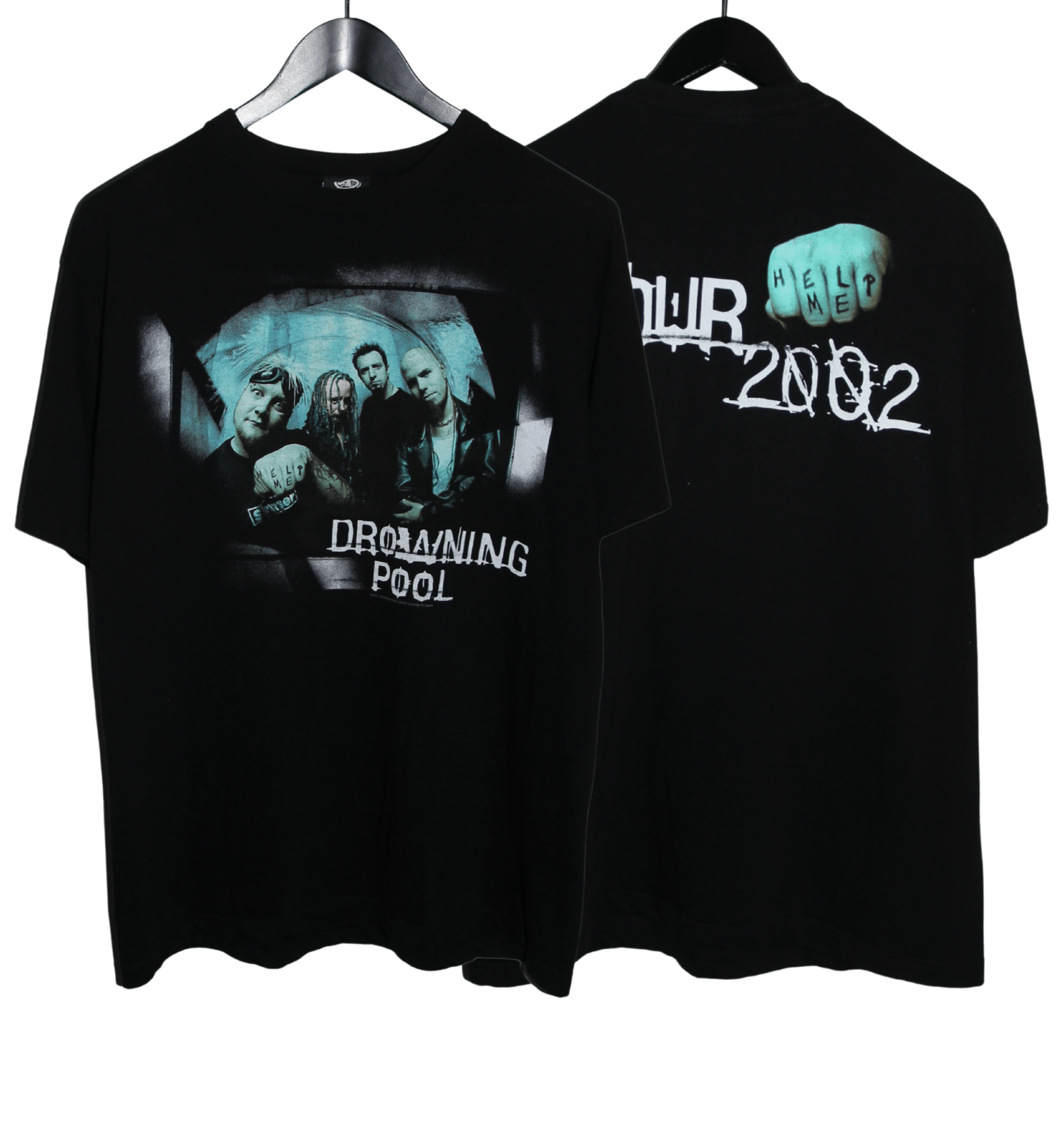 Drowning Pool 2002 Help Me Tour Shirt - Faded AU