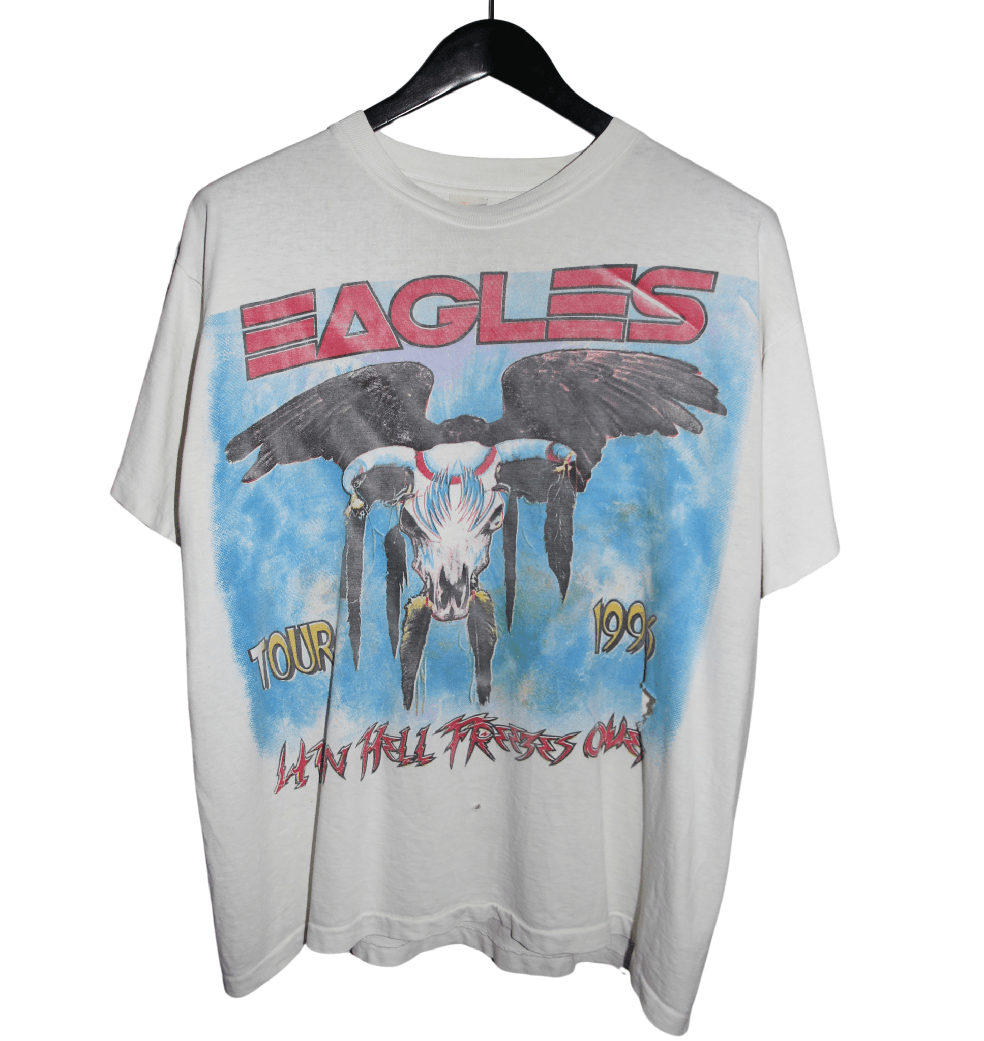 Eagles 1996 Hell Freezes Over Tour Shirt - Faded AU