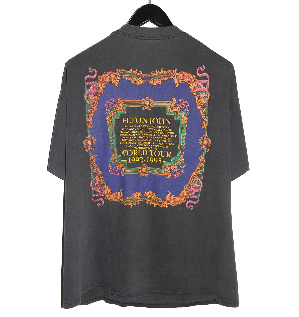Elton John 1992/1993 World Tour Shirt - Faded AU