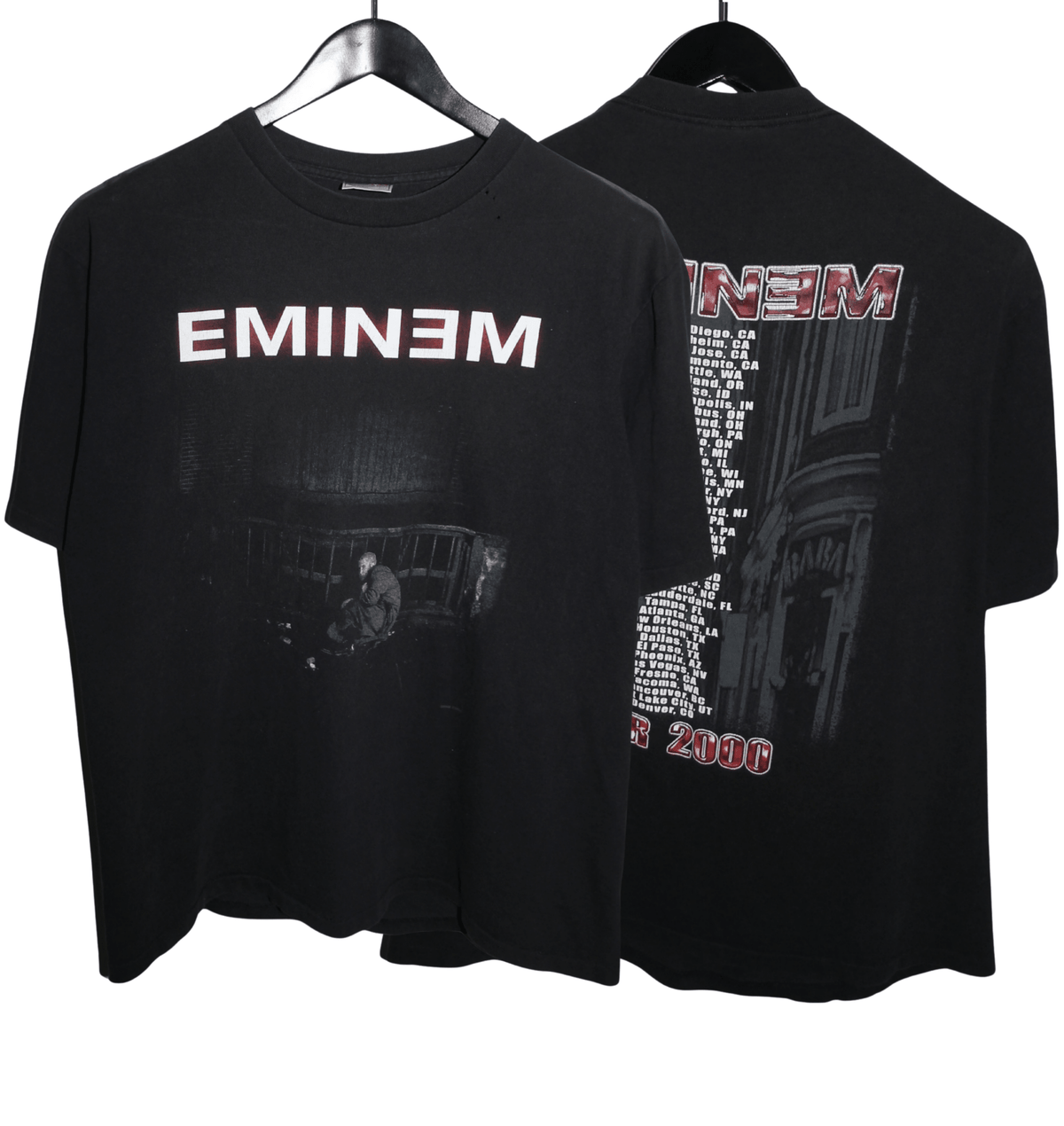 Eminem 2000 The Marshall Mathers LP Tour Shirt - Faded AU