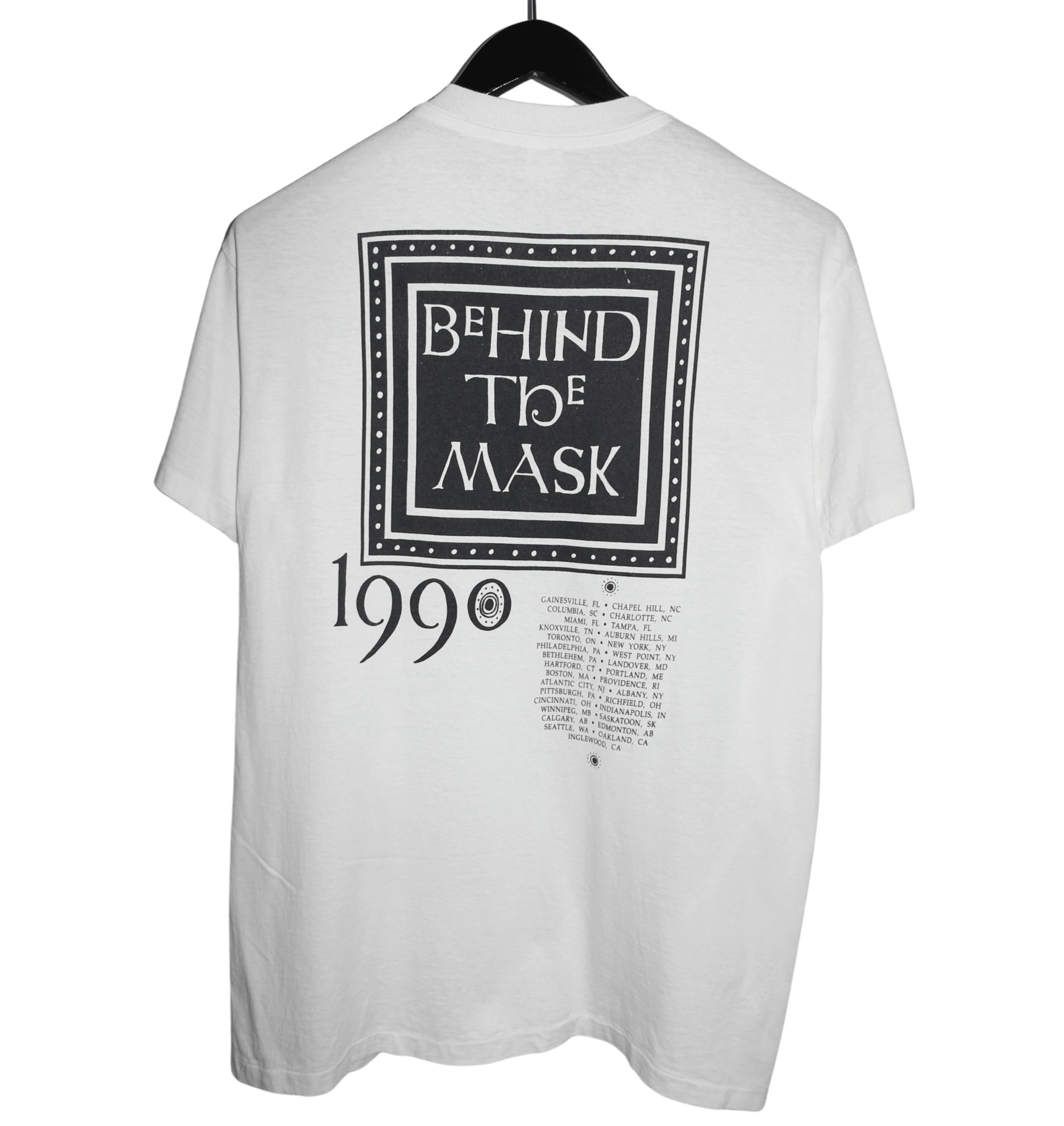 Fleetwood Mac 1990 Behind The Mask Tour Shirt - Faded AU