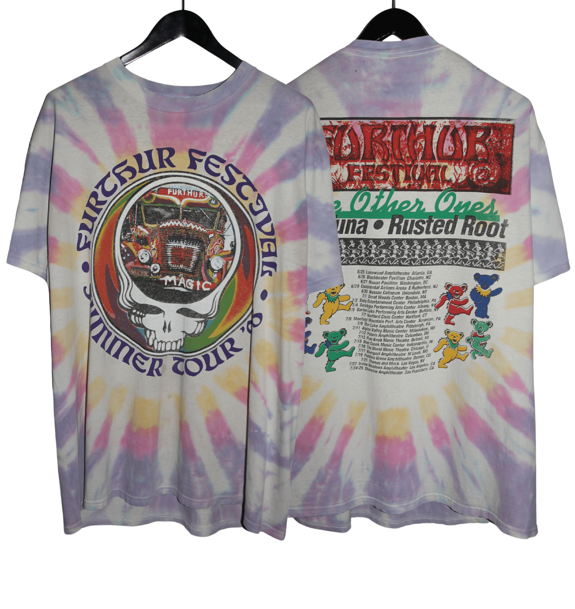 Further Festival 1998 Summer Tour Tie Dye Shirt - Faded AU