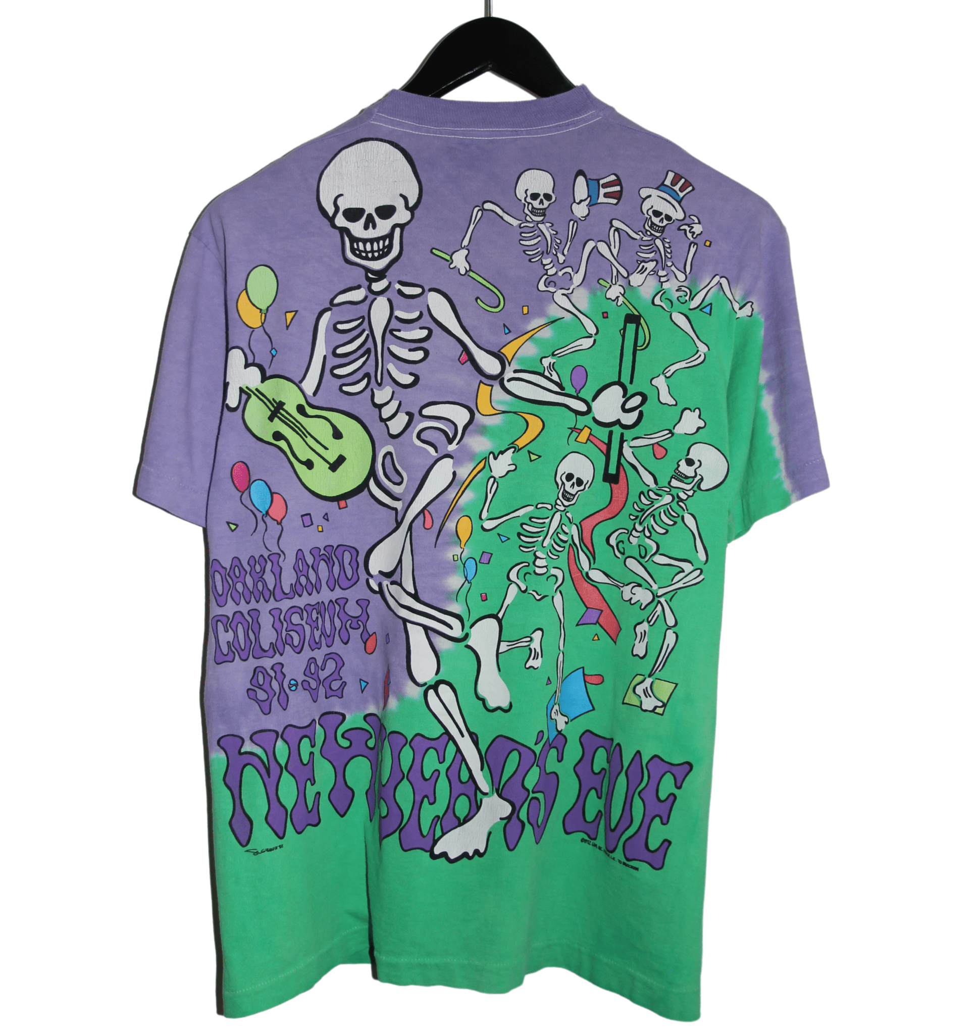 Grateful Dead 1991/92 New Year's Eve Tie Dye Shirt - Faded AU