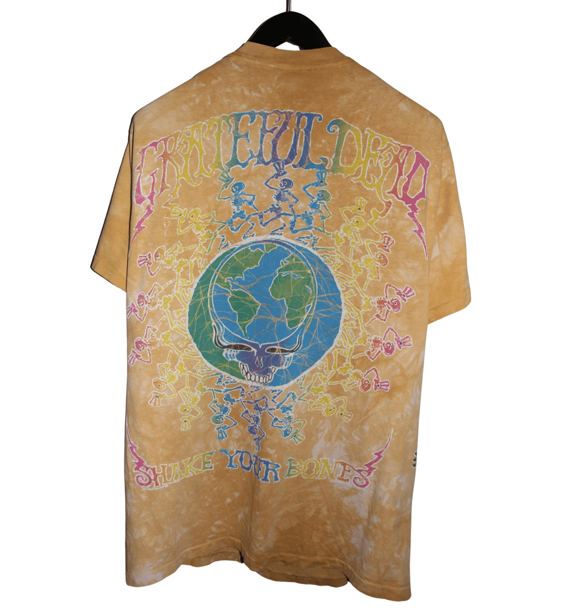 Grateful Dead 1994 Shake Your Bones Tie Dye Shirt - Faded AU