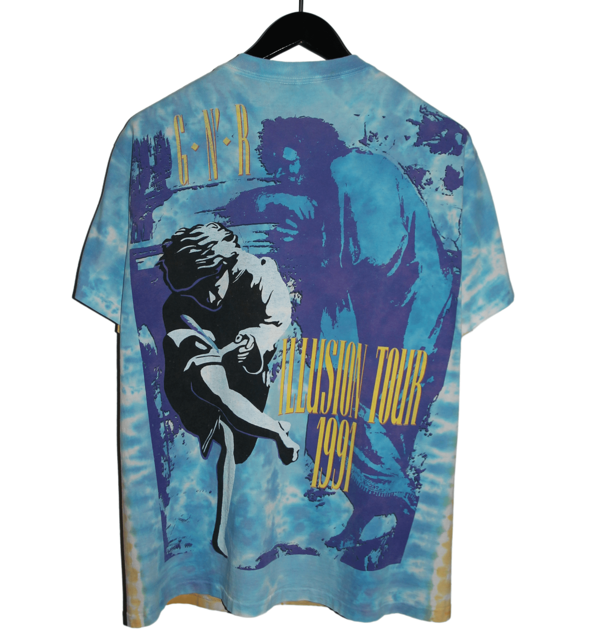 Guns N' Roses 1991 Use Your Illusion Tie Dye Shirt - Faded AU