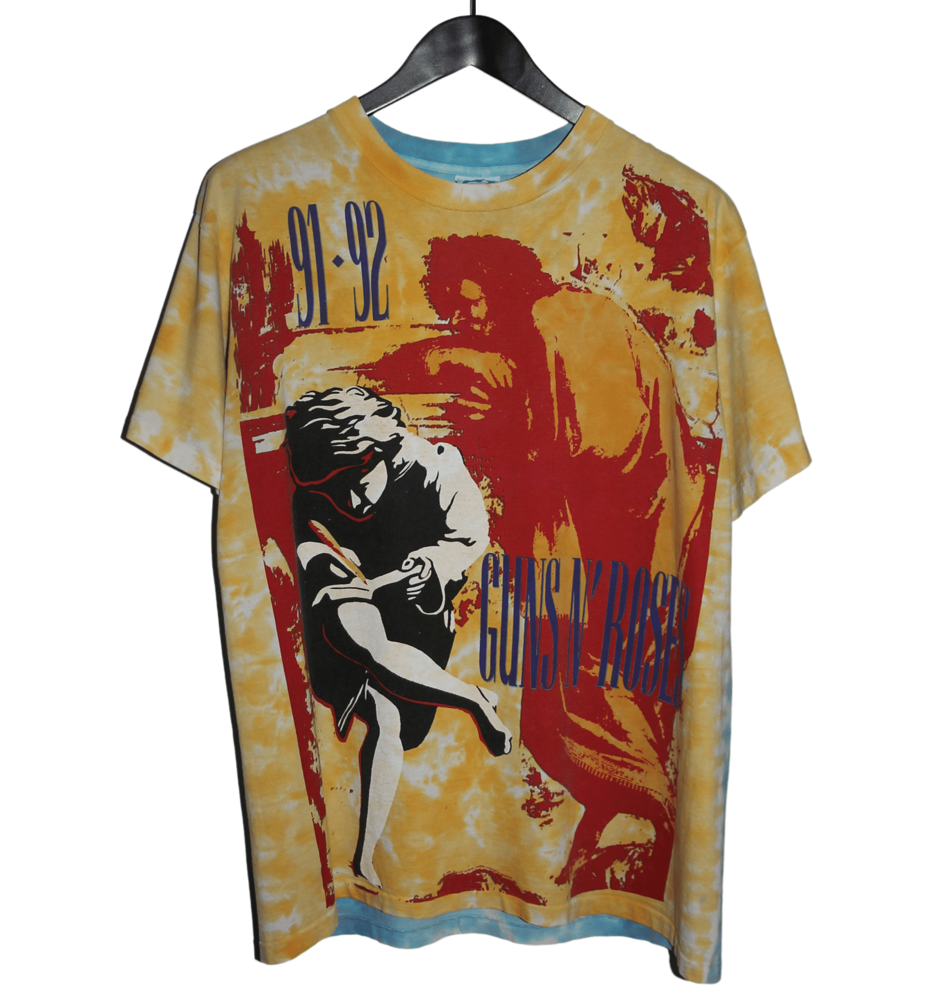 Guns N' Roses 1991 Use Your Illusion Tie Dye Shirt - Faded AU