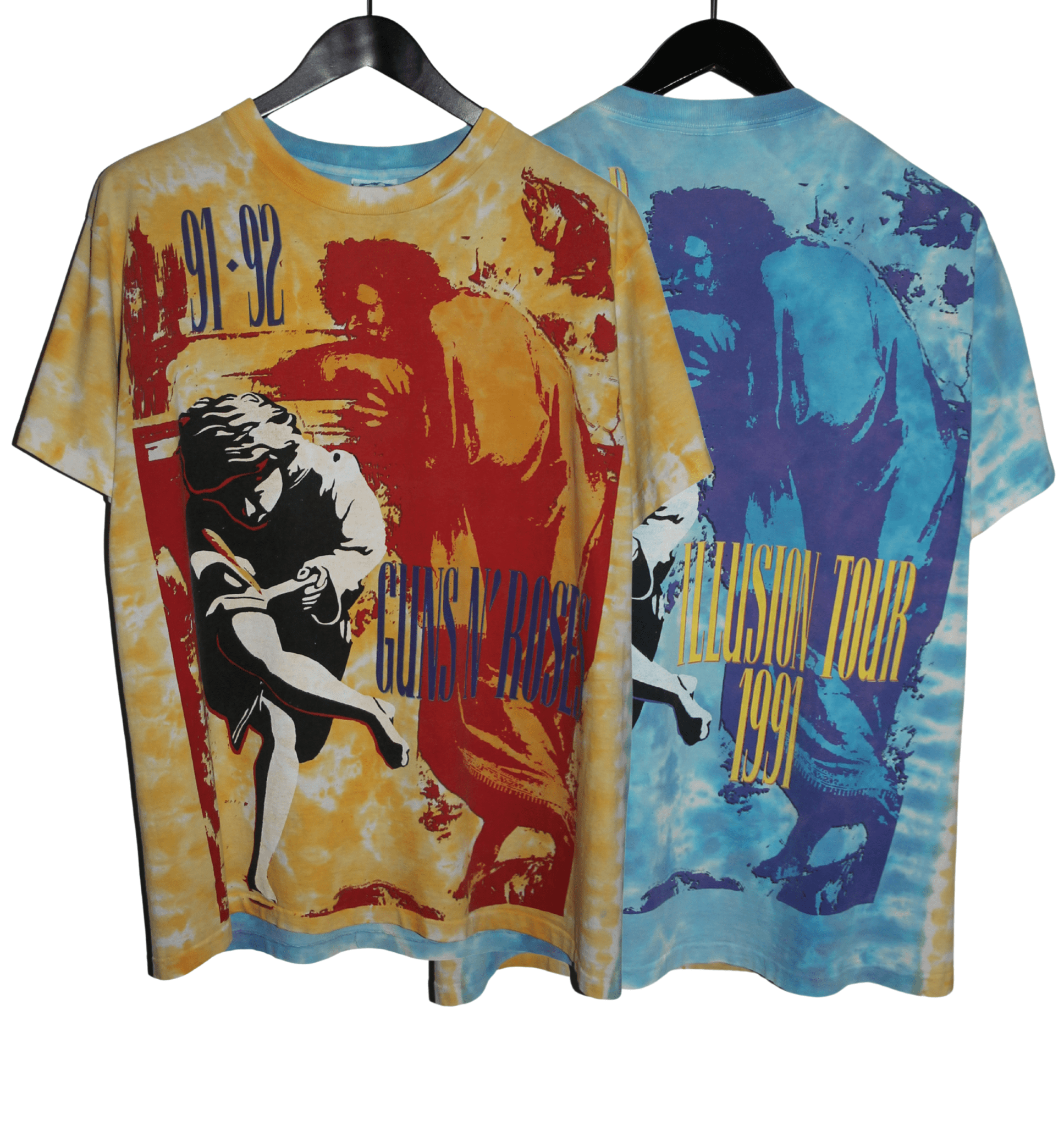 Guns N' Roses 1991 Use Your Illusion Tie Dye Shirt - Faded AU
