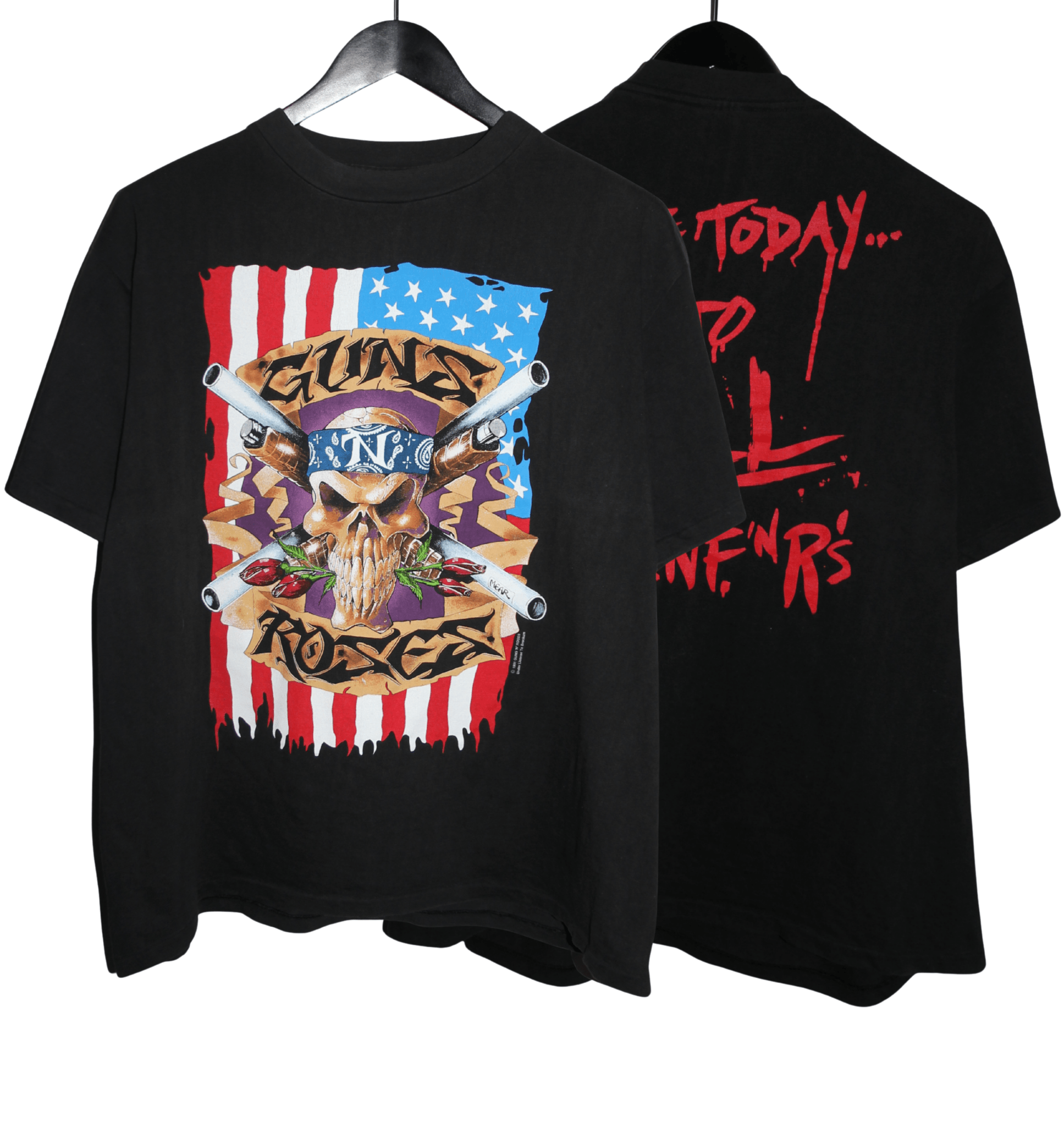 Guns N' Roses 1991 Use Your Illusion Tour Shirt - Faded AU