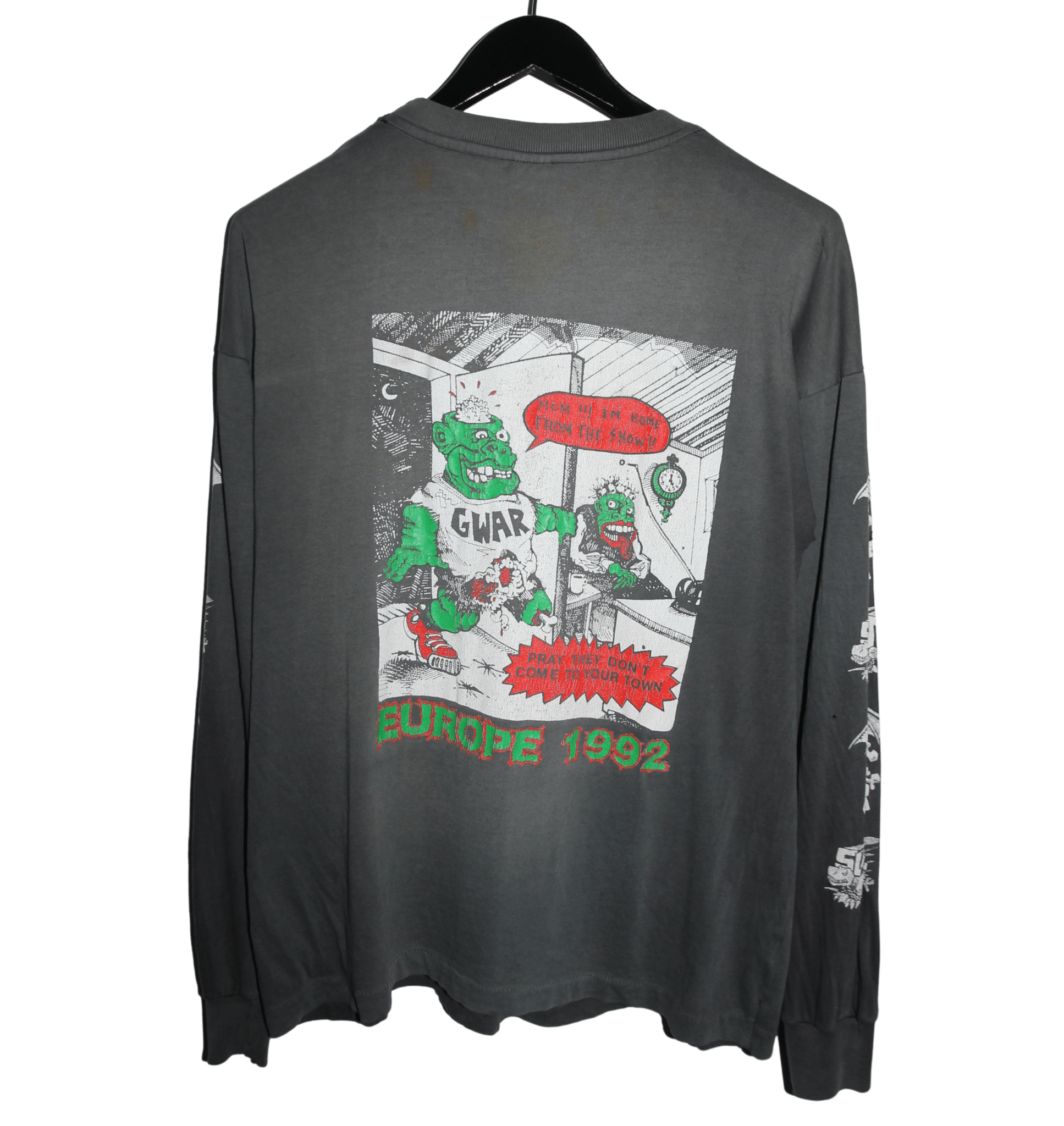 Gwar 1992 European Tour Long Sleeve - Faded AU