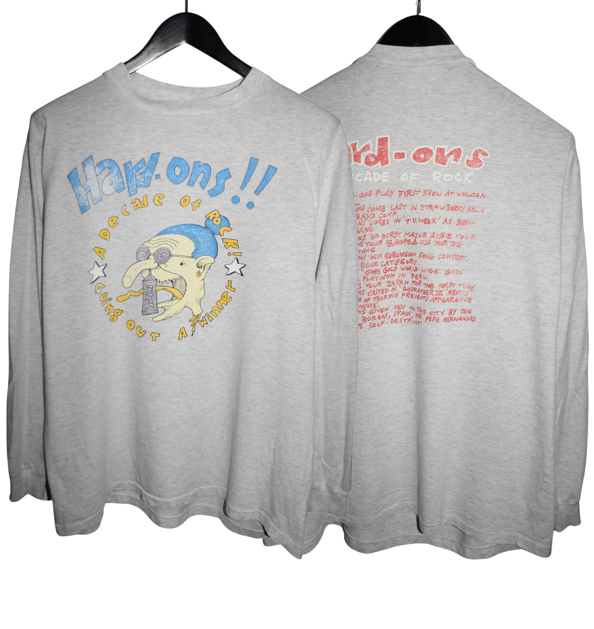 Hard Ons 1994 A Decade of Rock Long Sleeve - Faded AU
