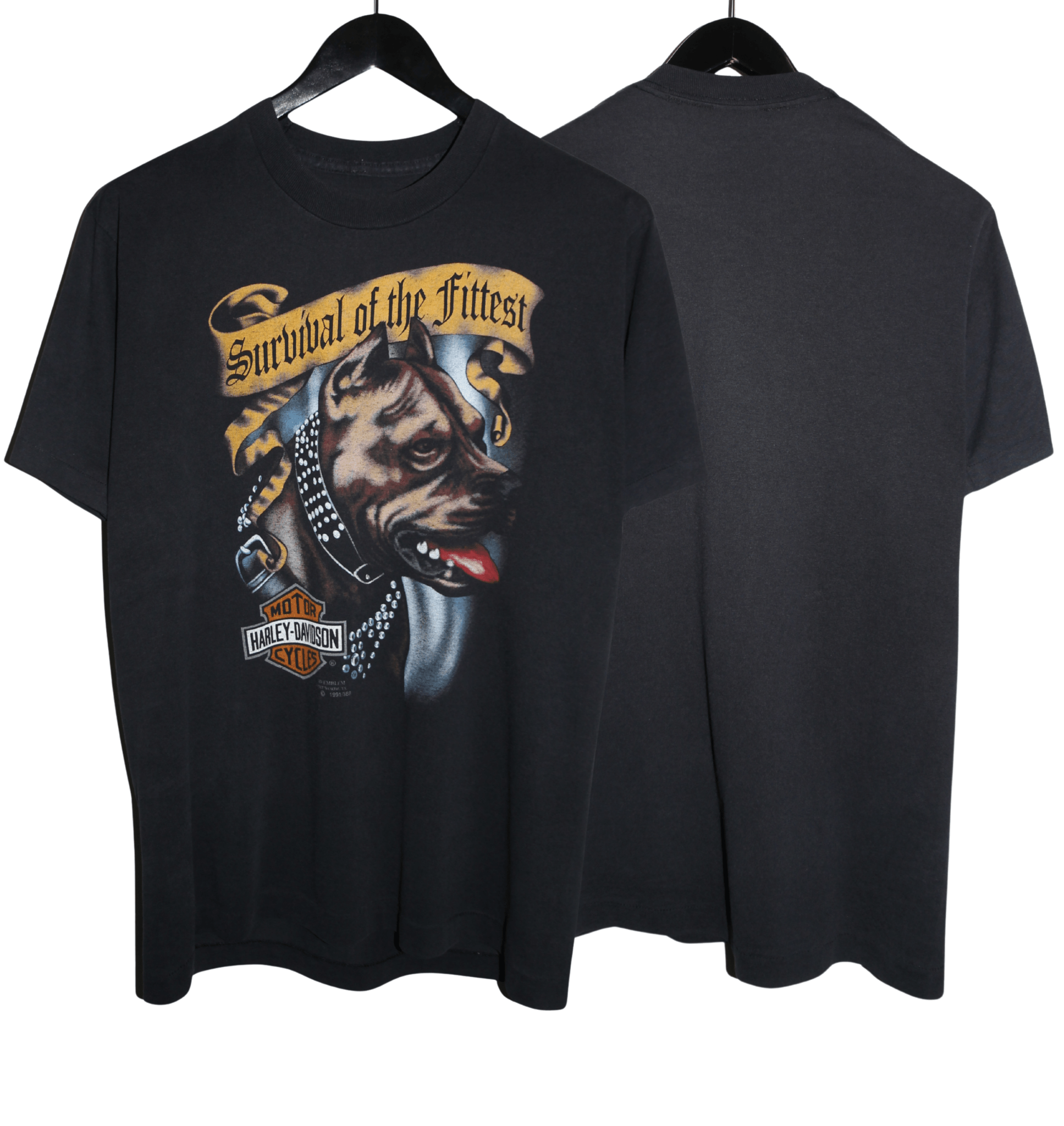 Harley Davidson 1991 3D Emblem Shirt - Faded AU