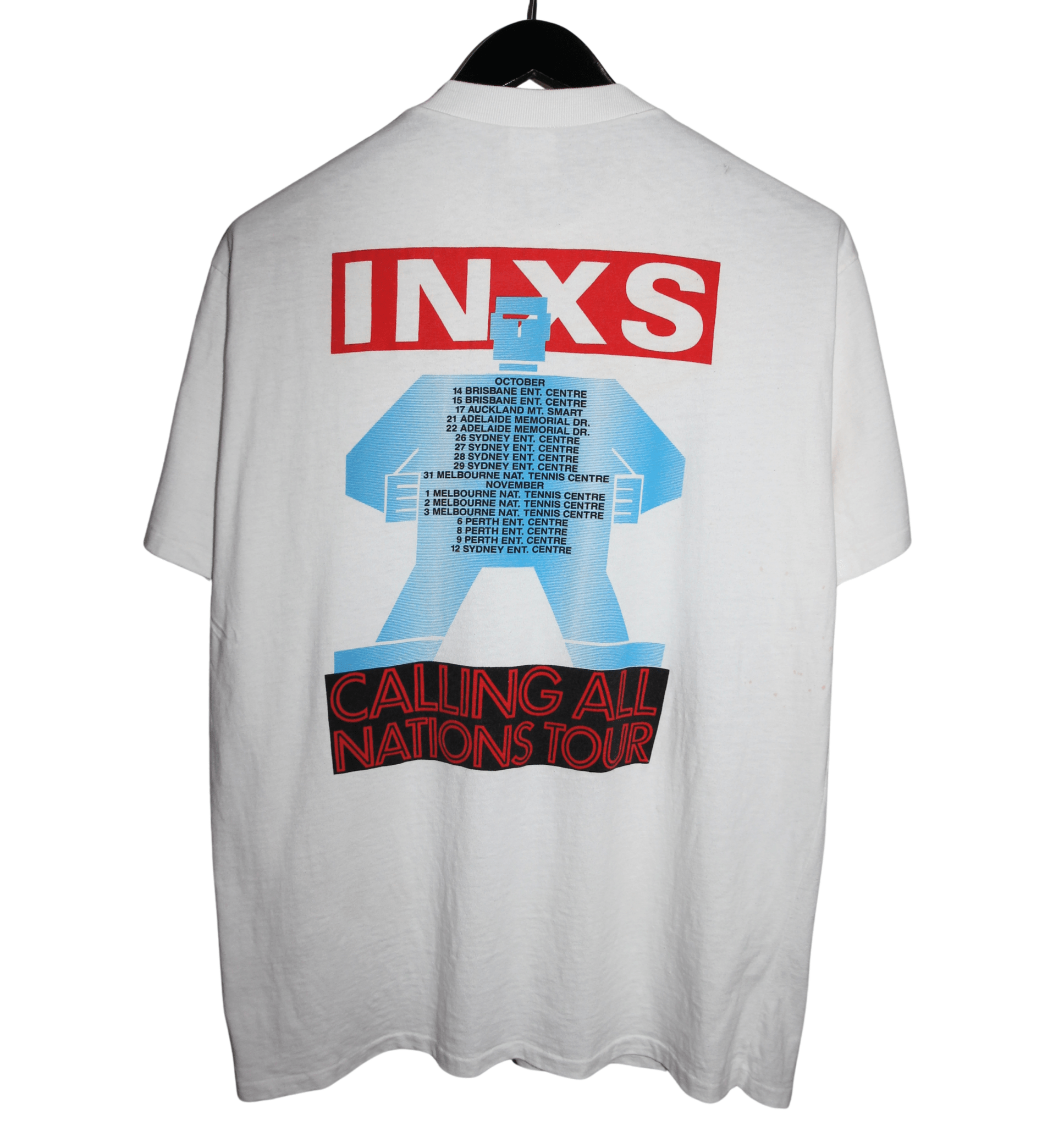 INXS 1988 Calling All Nations Tour Shirt - Faded AU