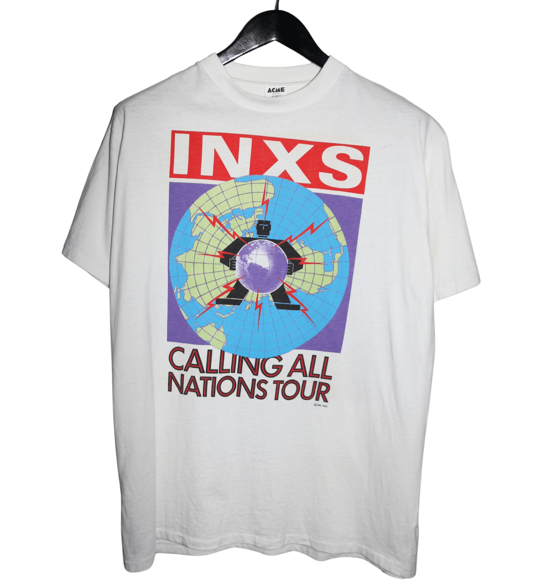 INXS 1988 Calling All Nations Tour Shirt - Faded AU