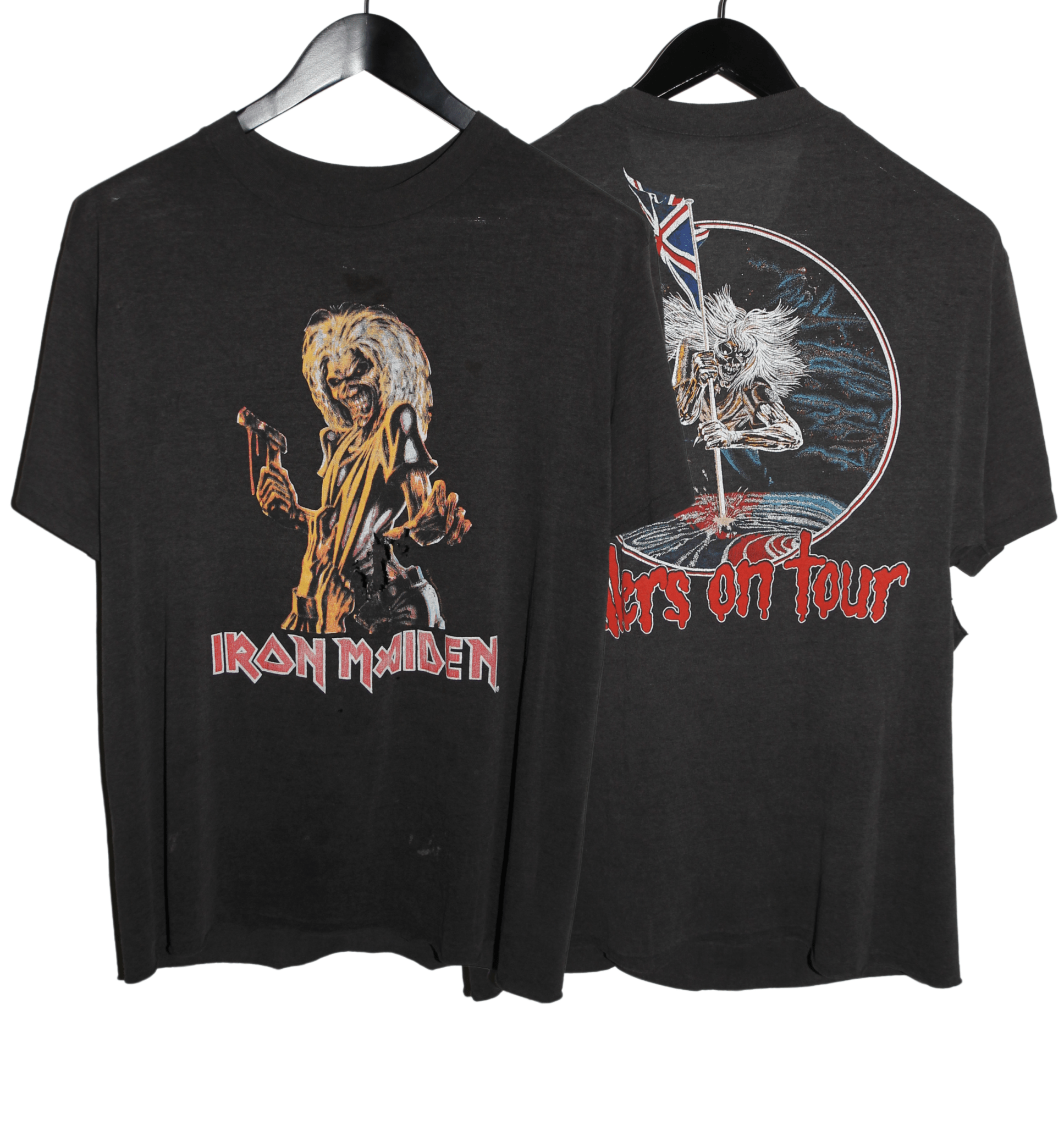 Iron Maiden 1987 Killers on Tour Shirt - Faded AU