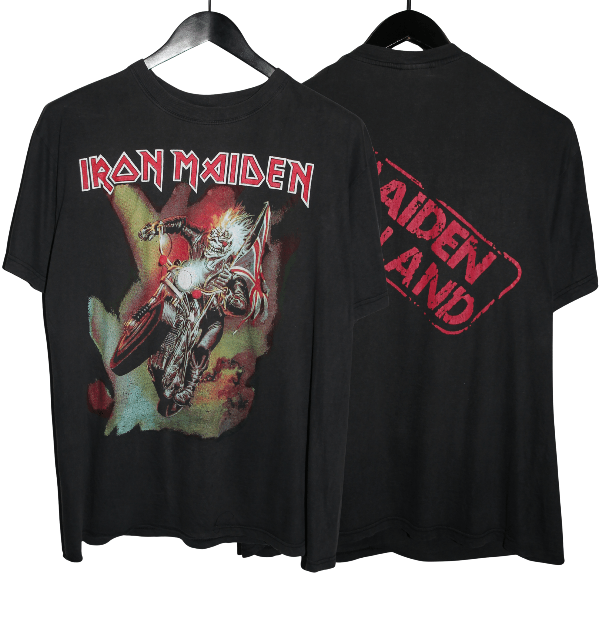 Iron Maiden 90's Made In England Shirt - Faded AU