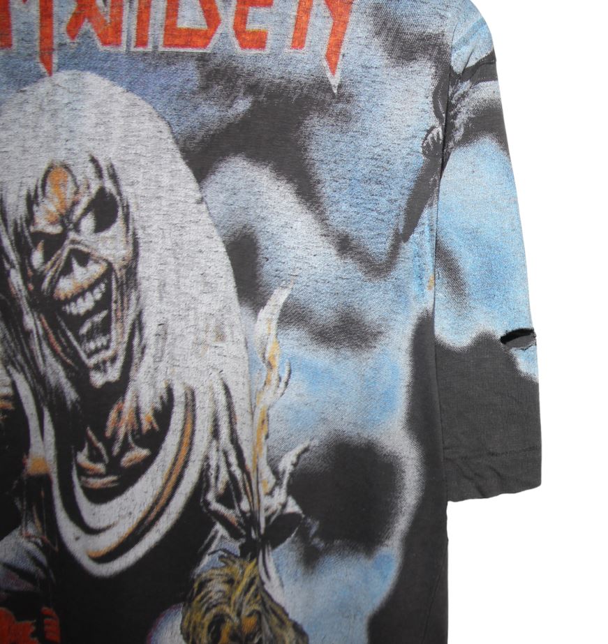 Iron Maiden 90's The Number of the Beast All Over Print Shirt - Faded AU