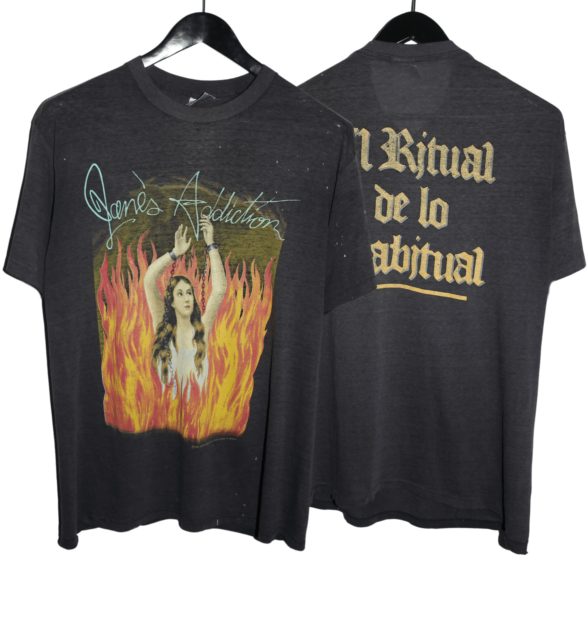 Jane's Addiction 1989 Ritual De Lo Habitual Tour Shirt - Faded AU