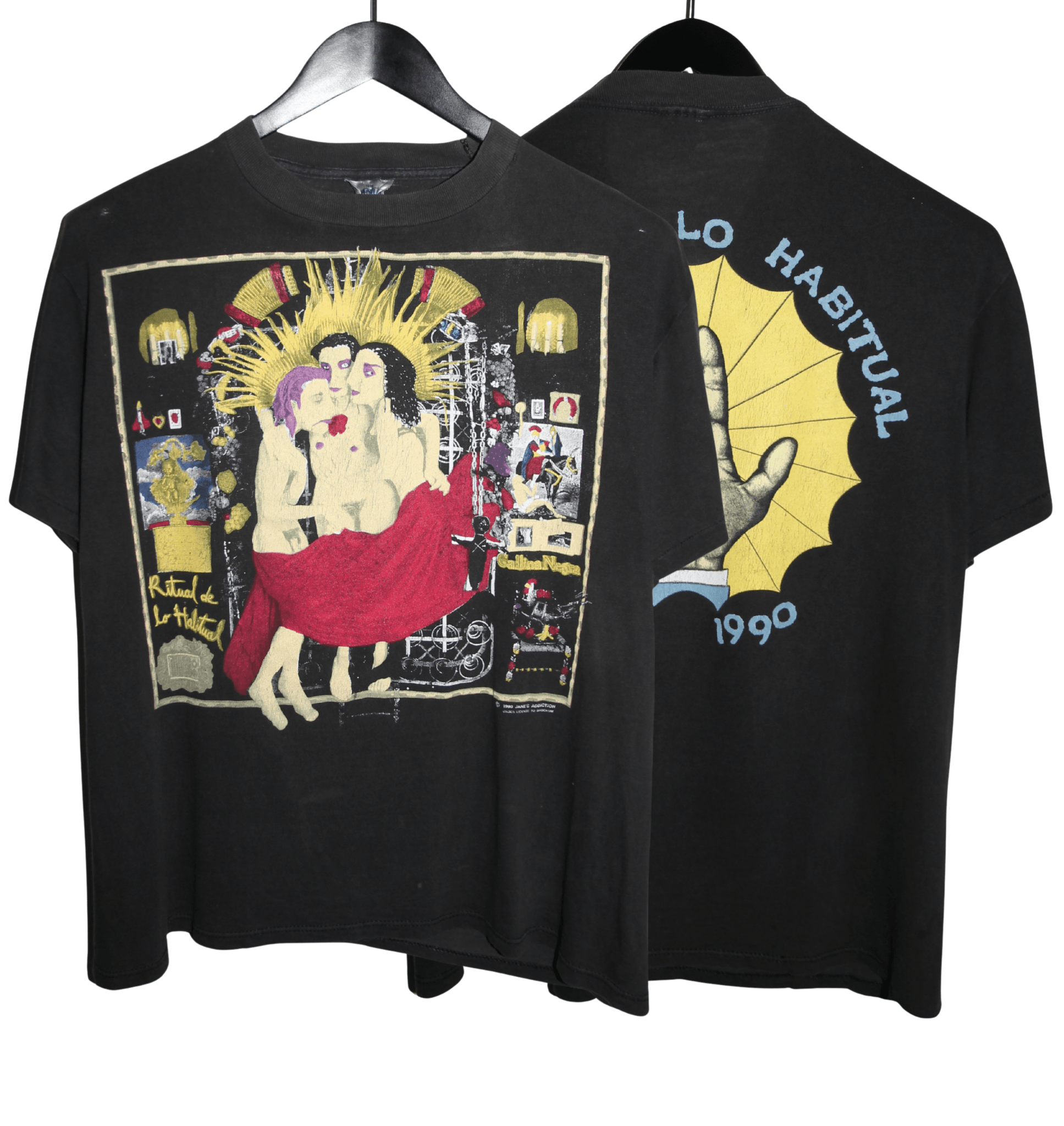 Jane's Addiction 1990 Ritual De Lo Habitual Tour Shirt - Faded AU