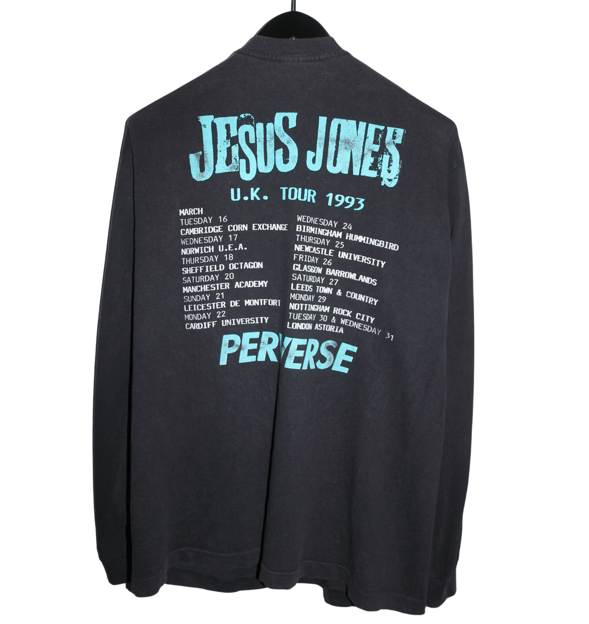 Jesus Jones 1993 Preverse Tour Long Sleeve - Faded AU