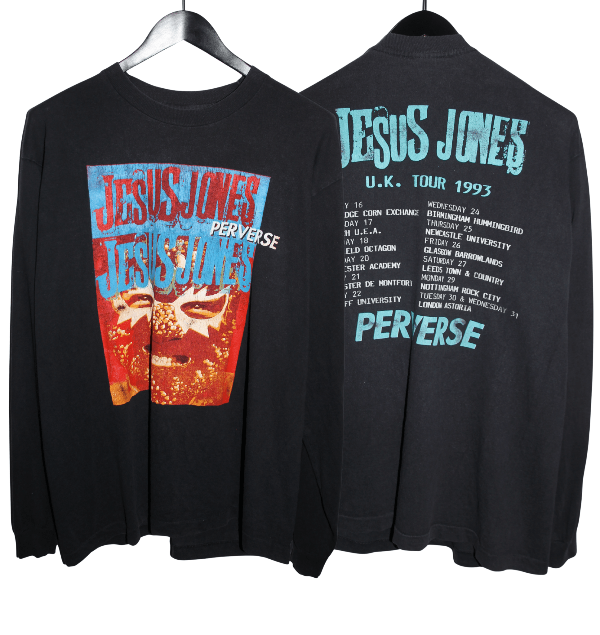 Jesus Jones 1993 Preverse Tour Long Sleeve - Faded AU
