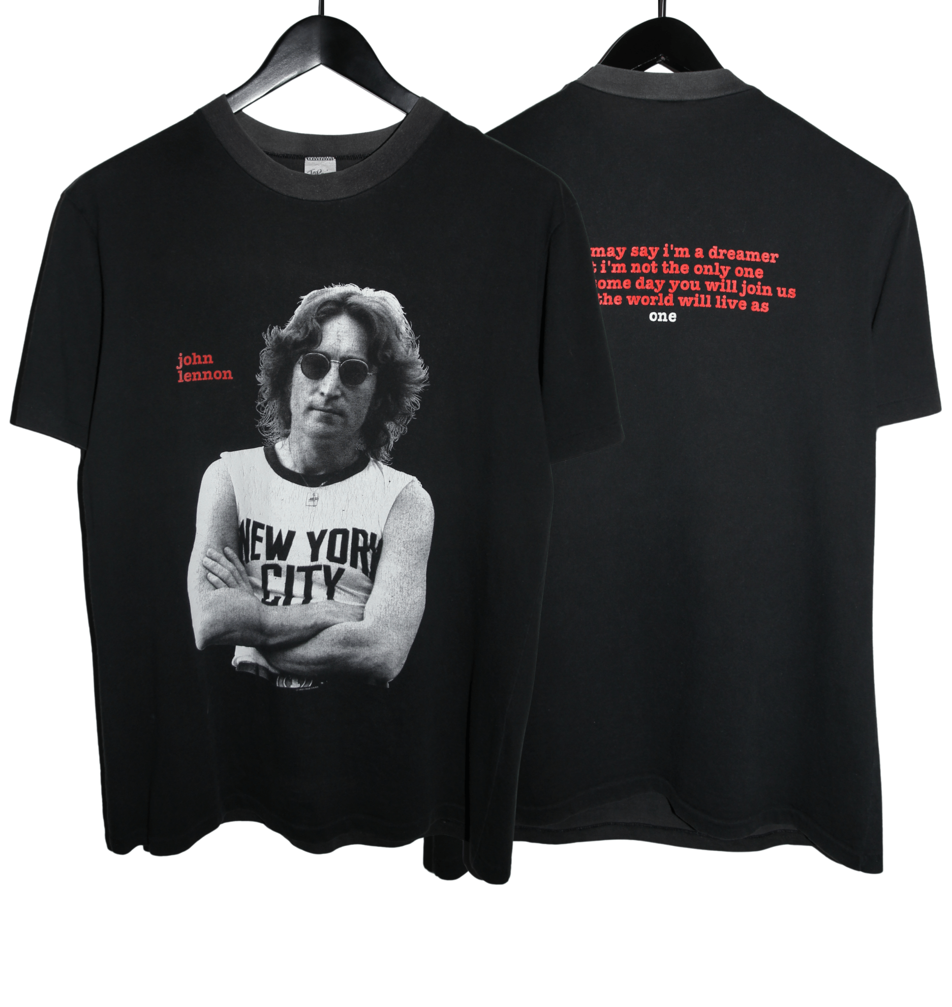 John Lennon 1991 Imagine Shirt - Faded AU