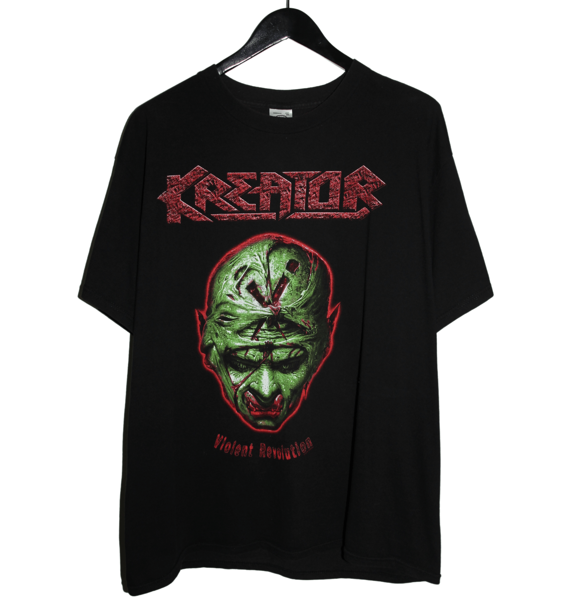 Kreator 2002 Violent Revolution Tour Shirt - Faded AU