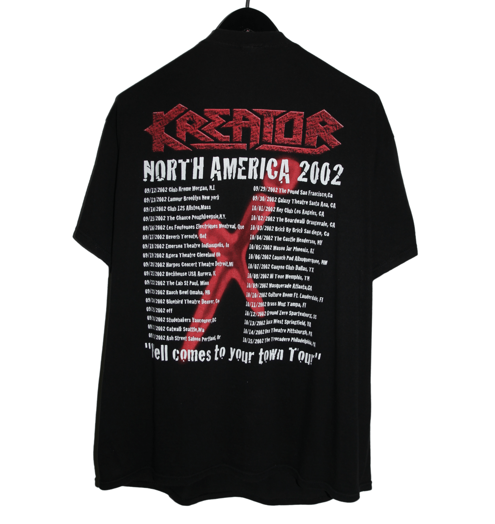 Kreator 2002 Violent Revolution Tour Shirt - Faded AU