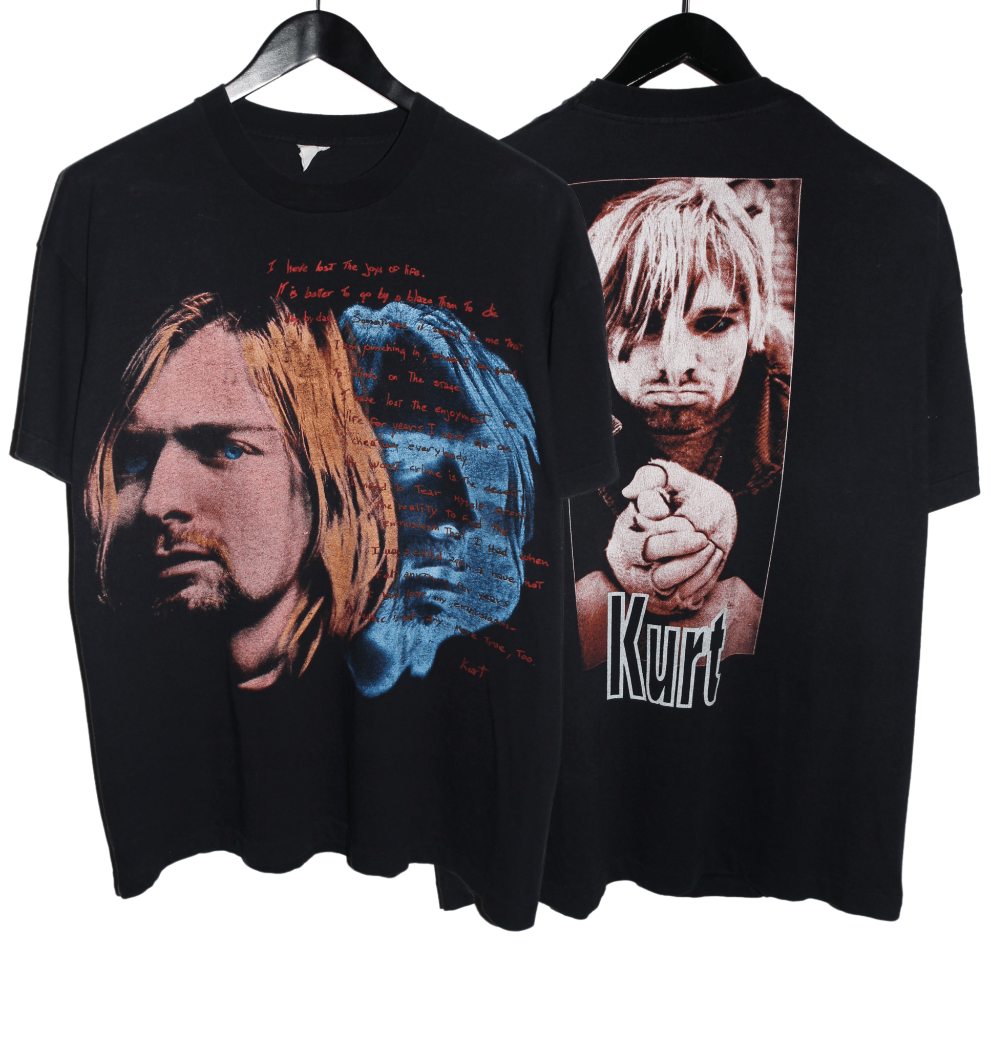 Kurt Cobain 90's Empire Memorial Shirt - Faded AU