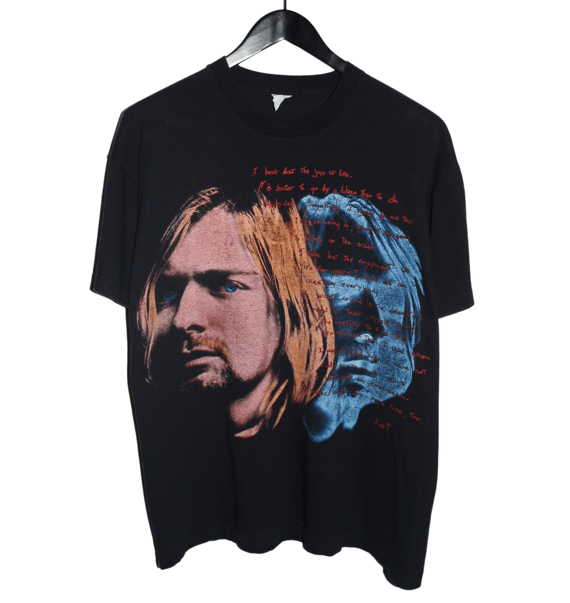 Kurt Cobain 90's Empire Memorial Shirt - Faded AU