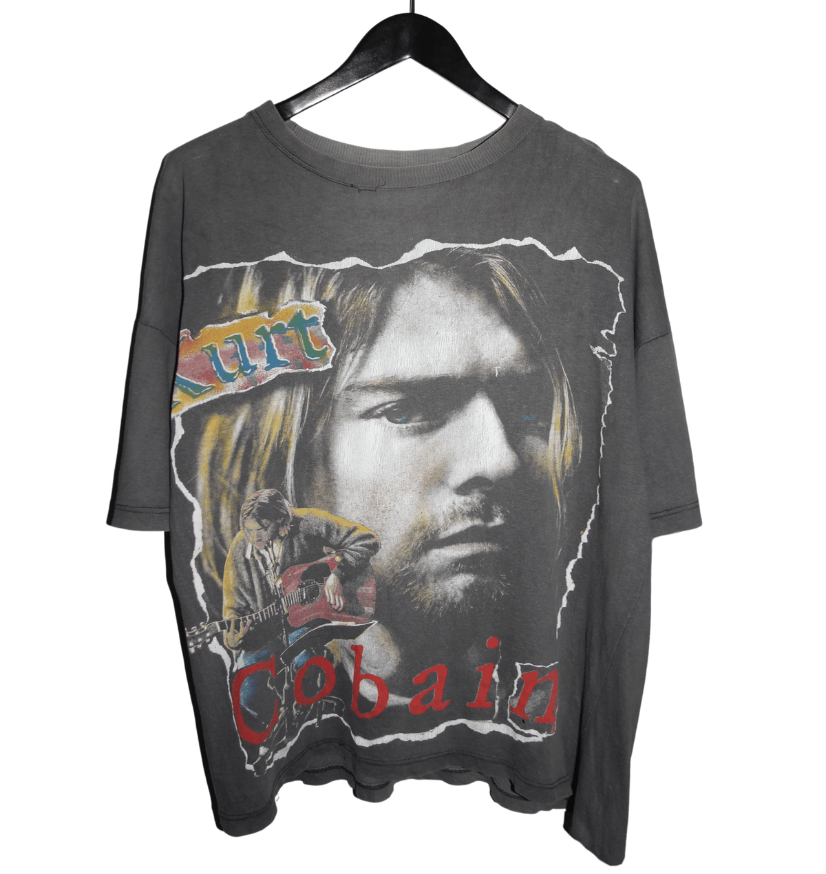Kurt Cobain 90's European Memorial Shirt - Faded AU