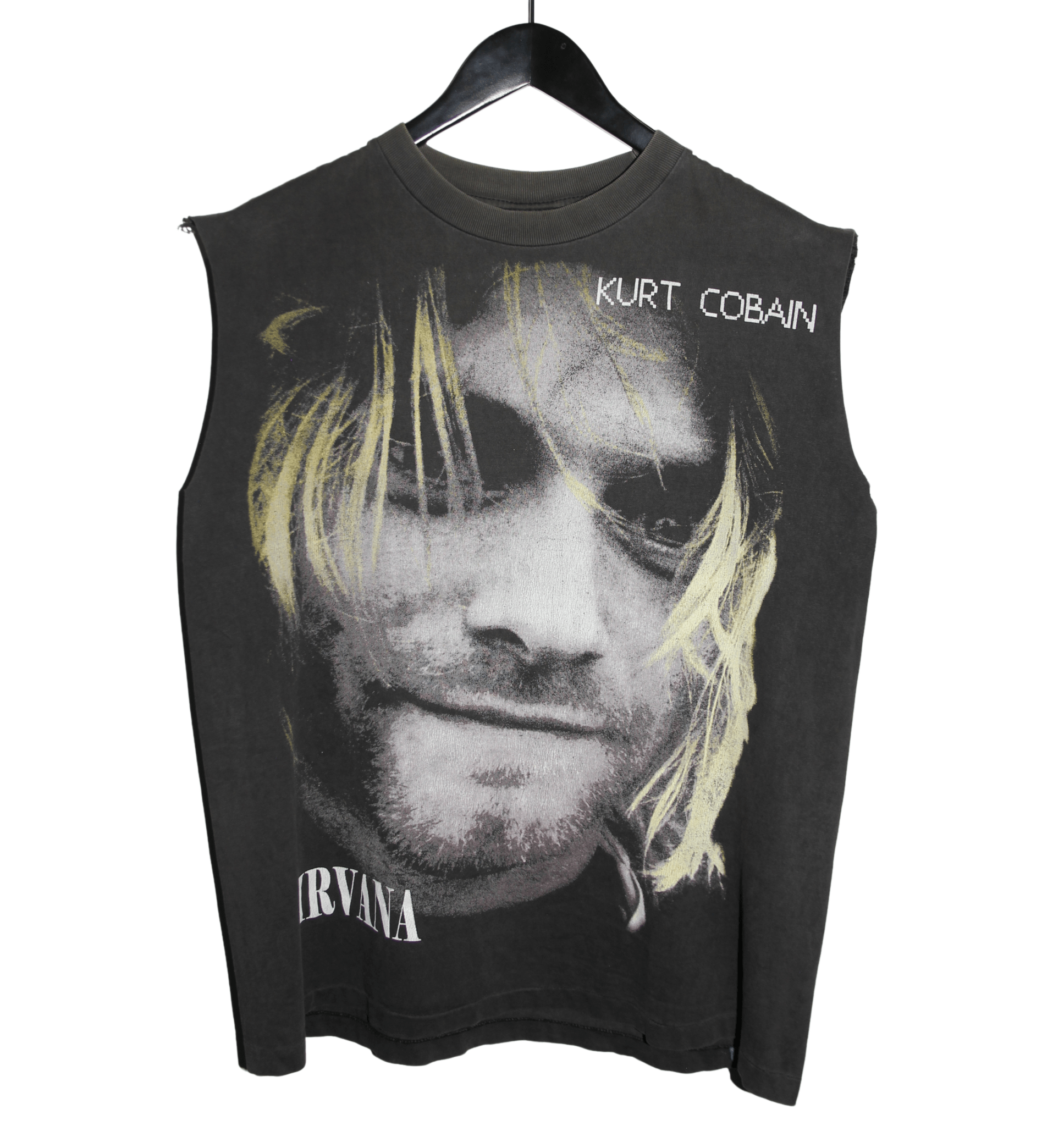Kurt Cobain 90's Sleeveless Memorial Shirt - Faded AU